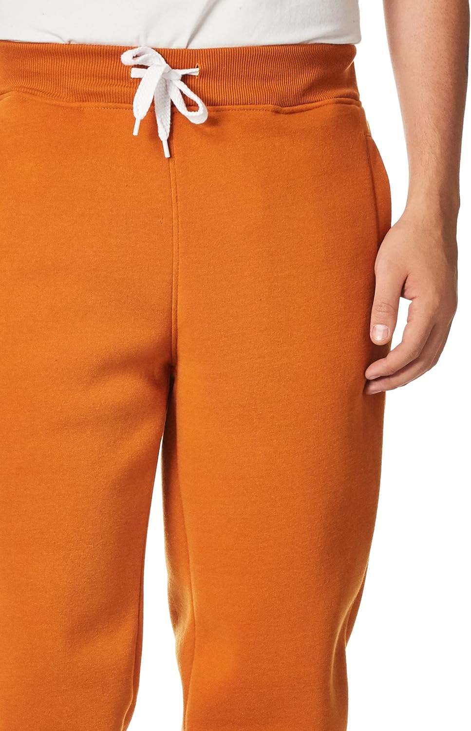 Southpole Men's 1570 Basic Active Fleece Jogger Sweatpants Medium Rust