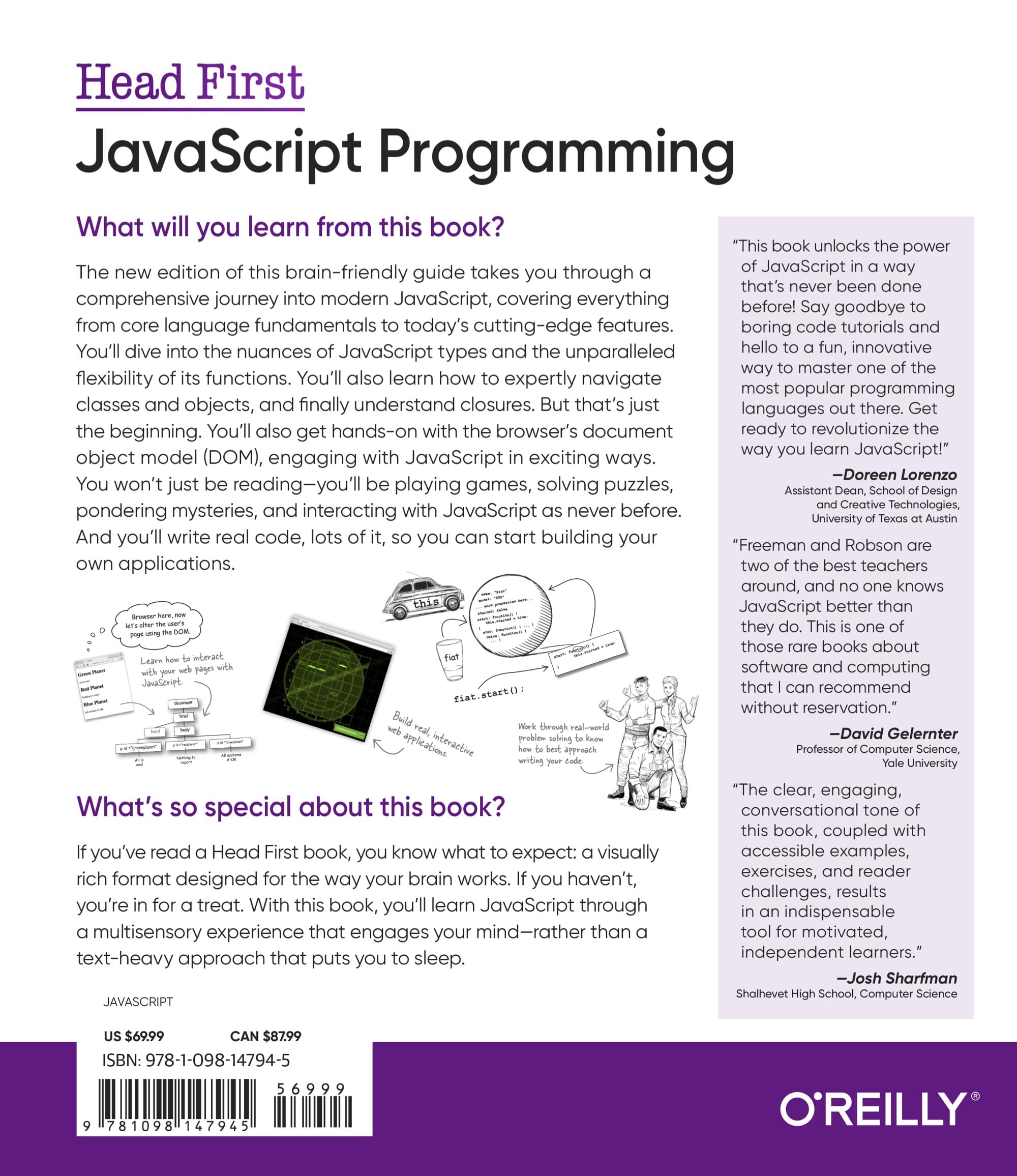 Head First JavaScript Programming: A Learner's Guide to Modern JavaScript