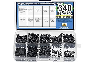 340-Piece Multipurpose PC Case Screws Assortment Kit