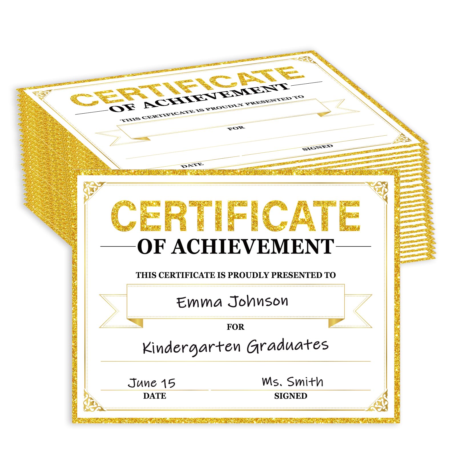 Amazon.com : 30 Pieces Certificate of Achievement Student Awards Certificates Paper Month Certificates 8.5 x 11 Inch - Gold : Office Products amazon-com-30-pieces-certificate-of-achievement-student-awards-certificates-paper-month-certificates-8-5-x-11-inch-gold-office-products