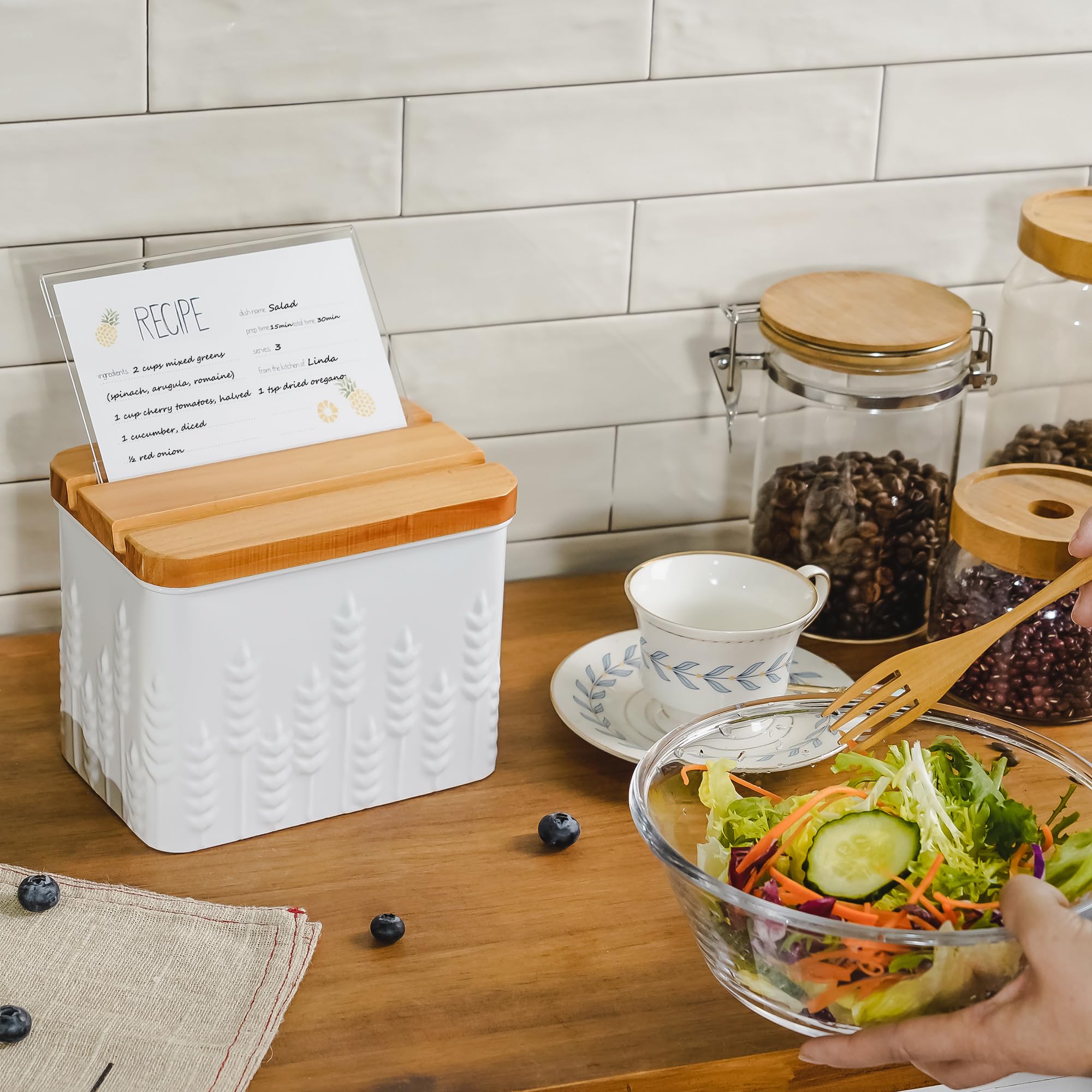 Wheat Recipe Box - Organize Your Recipes! -2