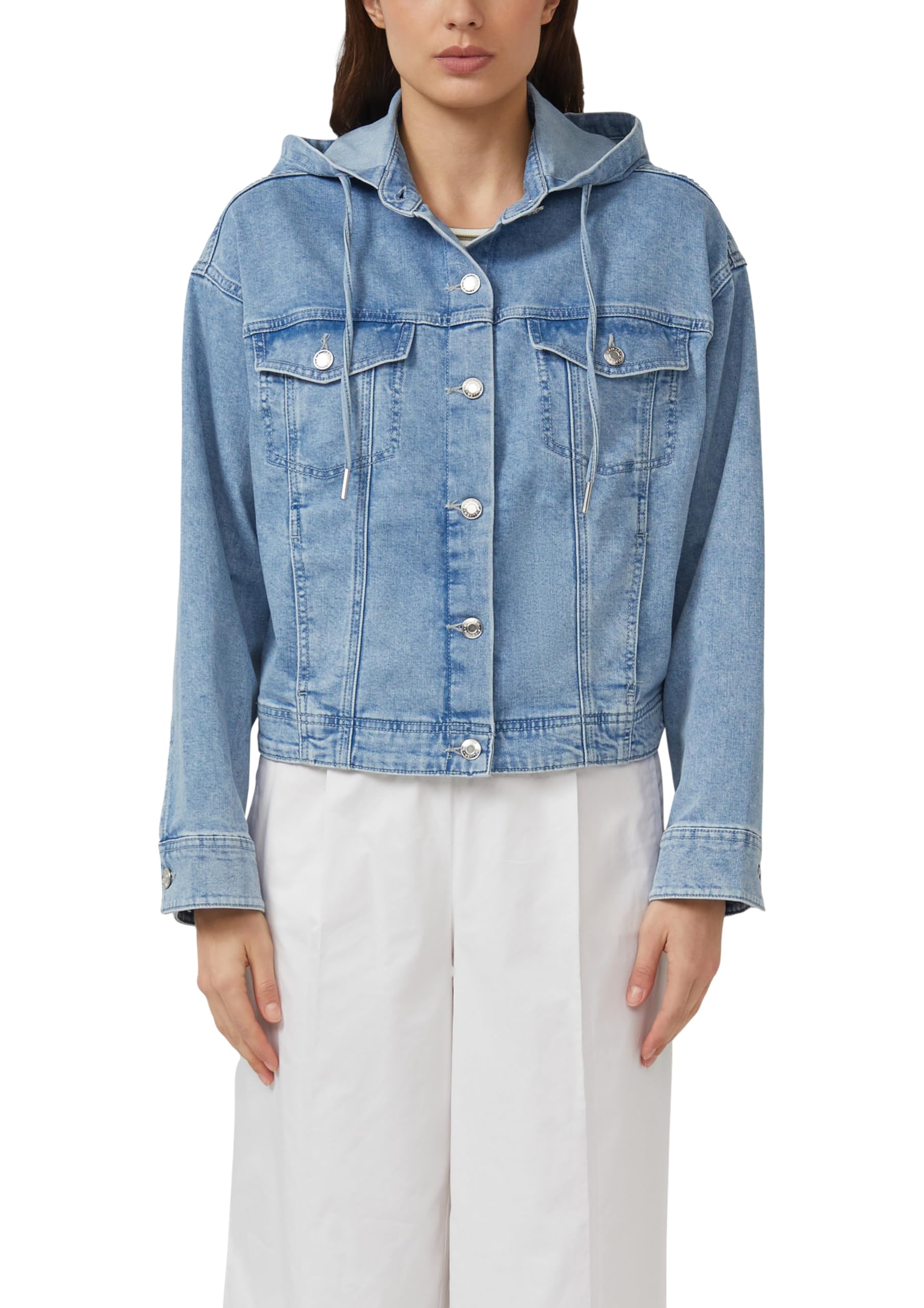 s.Oliver Denim-Jacke mit Kapuze im Relaxed Fit
