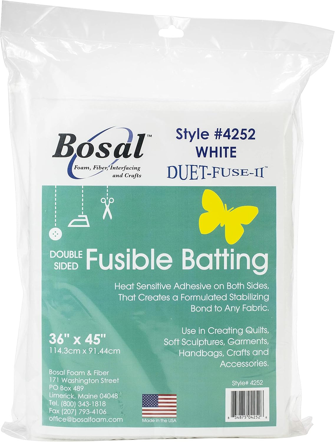 Bosal Duet-Fuse-II Double-Sided Fusible Batting-36inX45in
