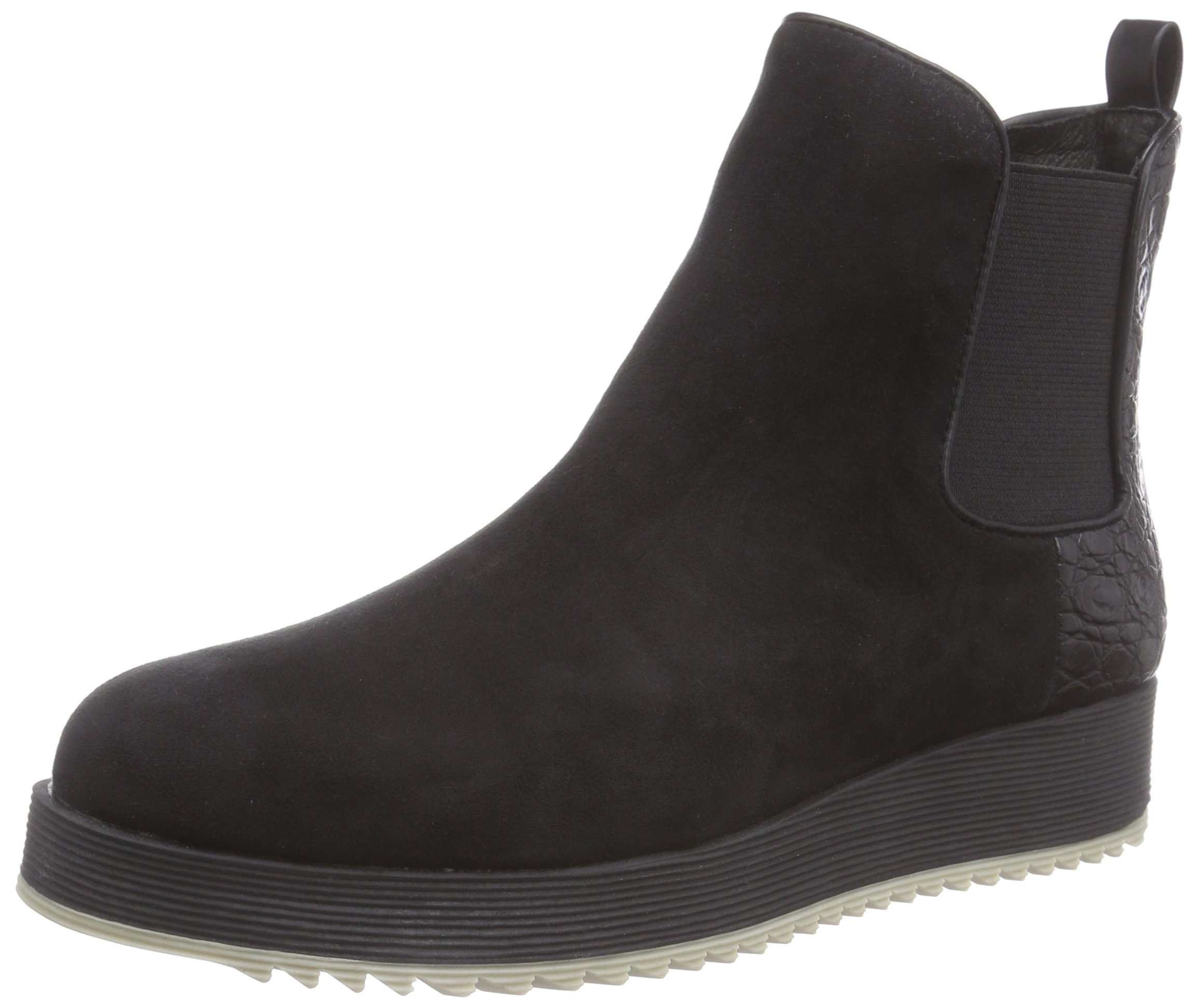 La Strada Women's Schwarze Suède Look Chelsea Stiefeletten Ankle Boots