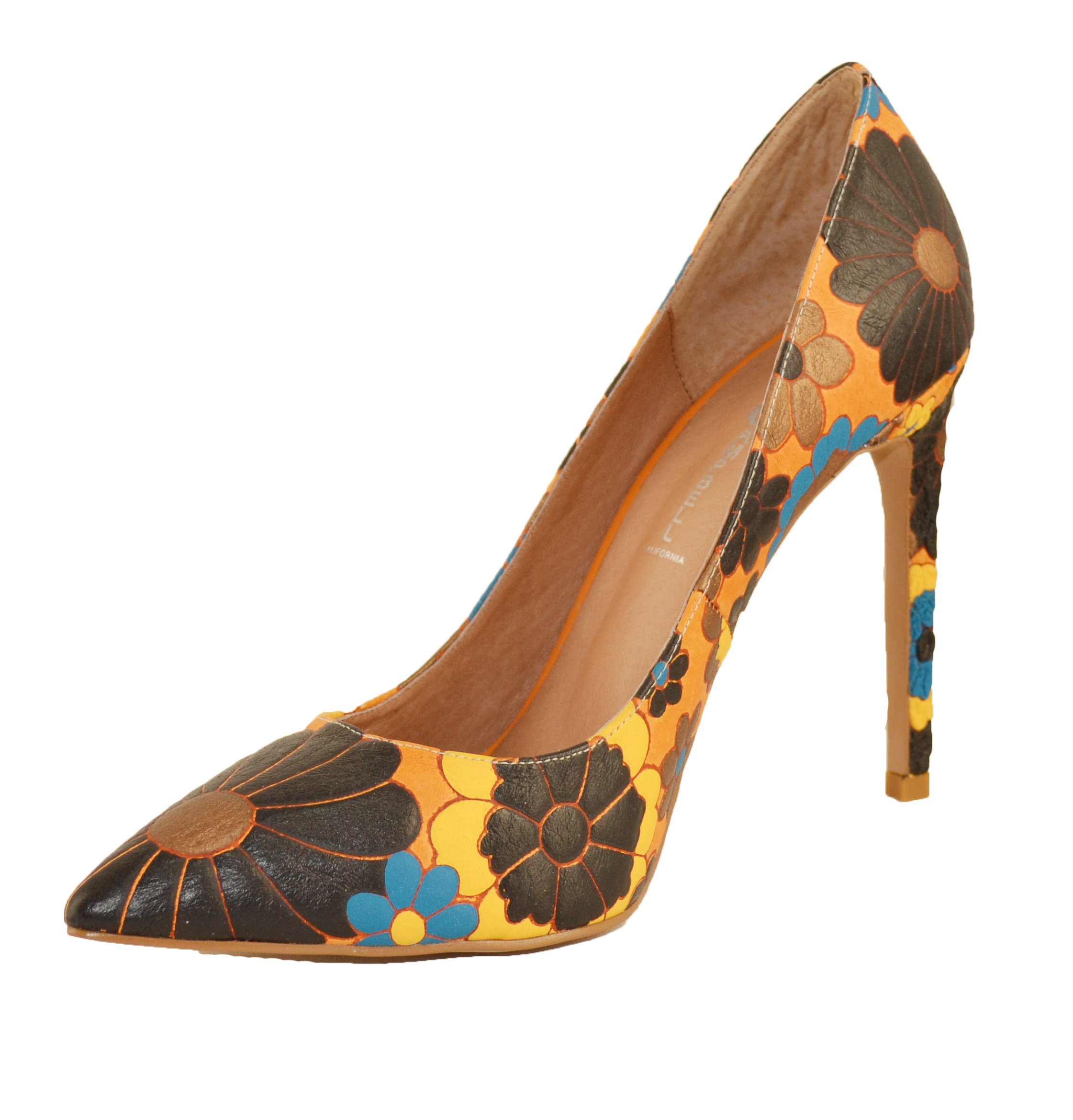 Dulce Yellow Black Printed Leather (39 EU)