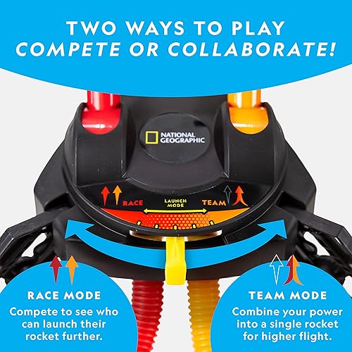 Miniatura 8 de NATIONAL GEOGRAPHIC Recambio de juguete Air Rocket - Colección de cohetes LED definitiva con 5 cohetes de aire iluminados, compatible con todos los
