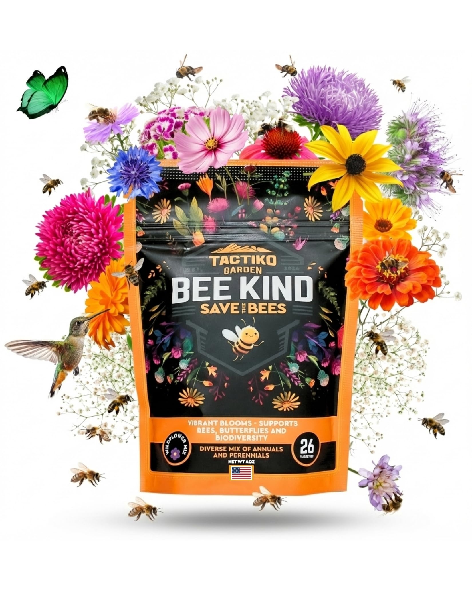 Tactiko Garden Wildflower Seeds Mix