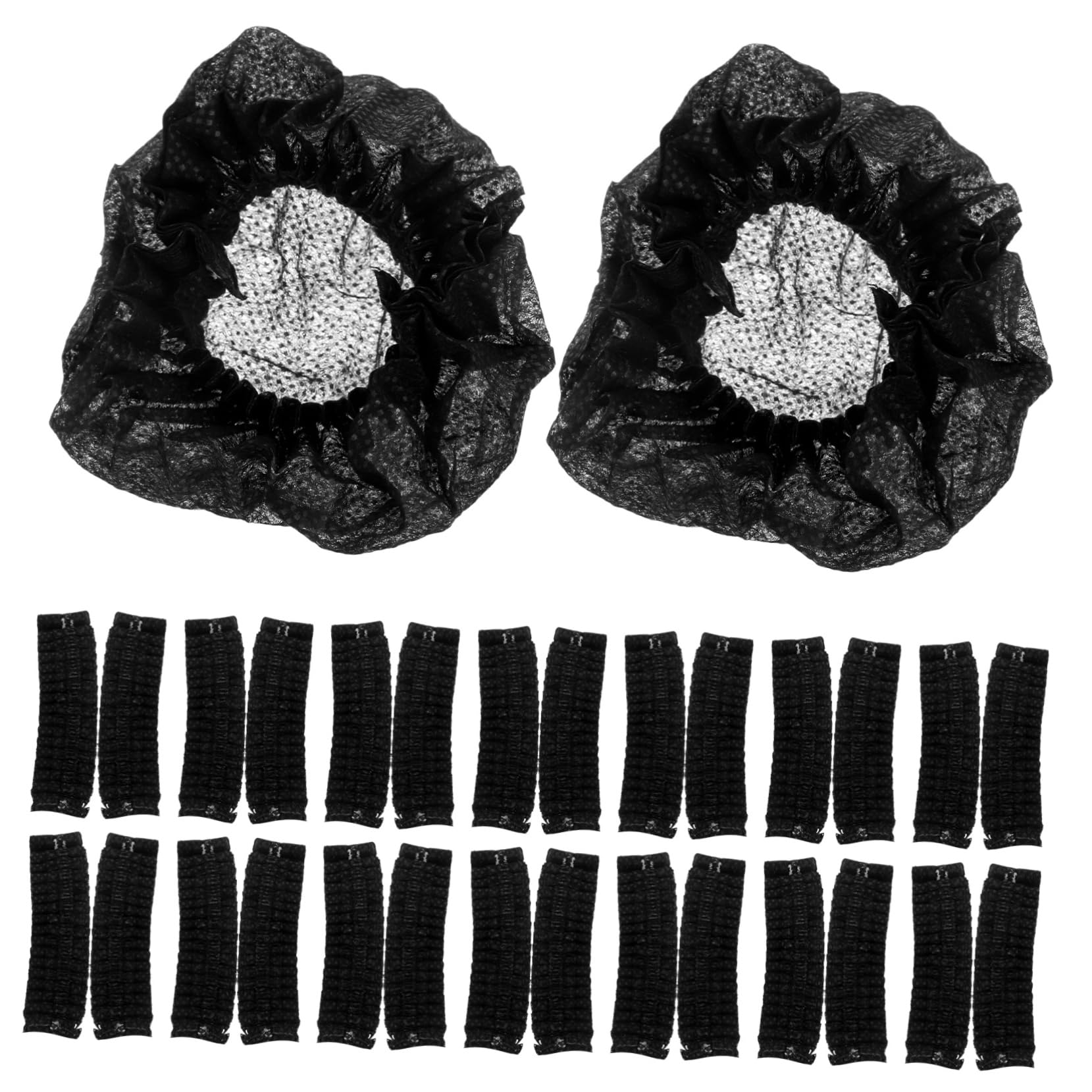 Uonlytech 50pairs Headphone Covers Reusable Ear Pad Protectors for Headsets Breathable Design for Gym Training Fits Headphones Striped Packaging