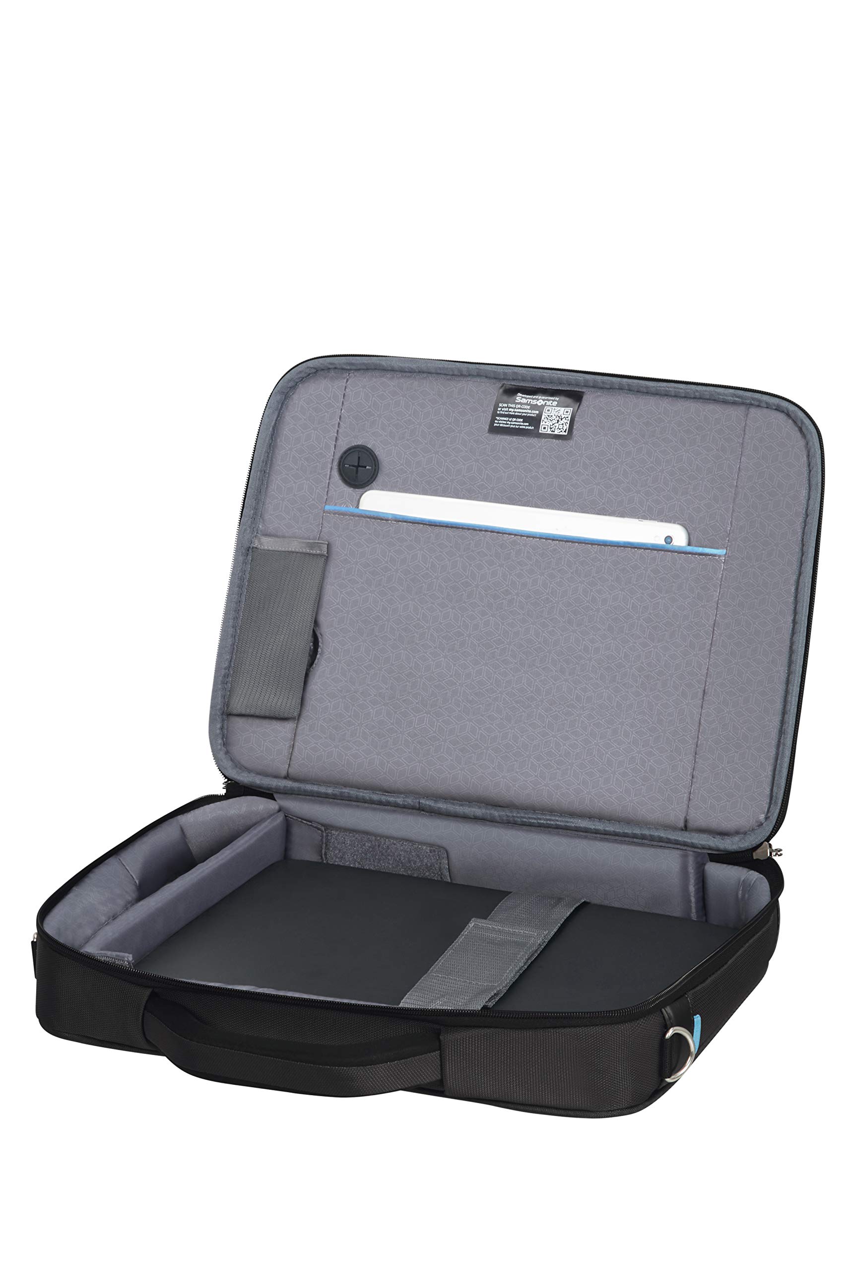Samsonite Vectura Evo - Sacoche pour ordinateur portable 15.6 pouces, 41 cm, 14 L, Noir (Black)
