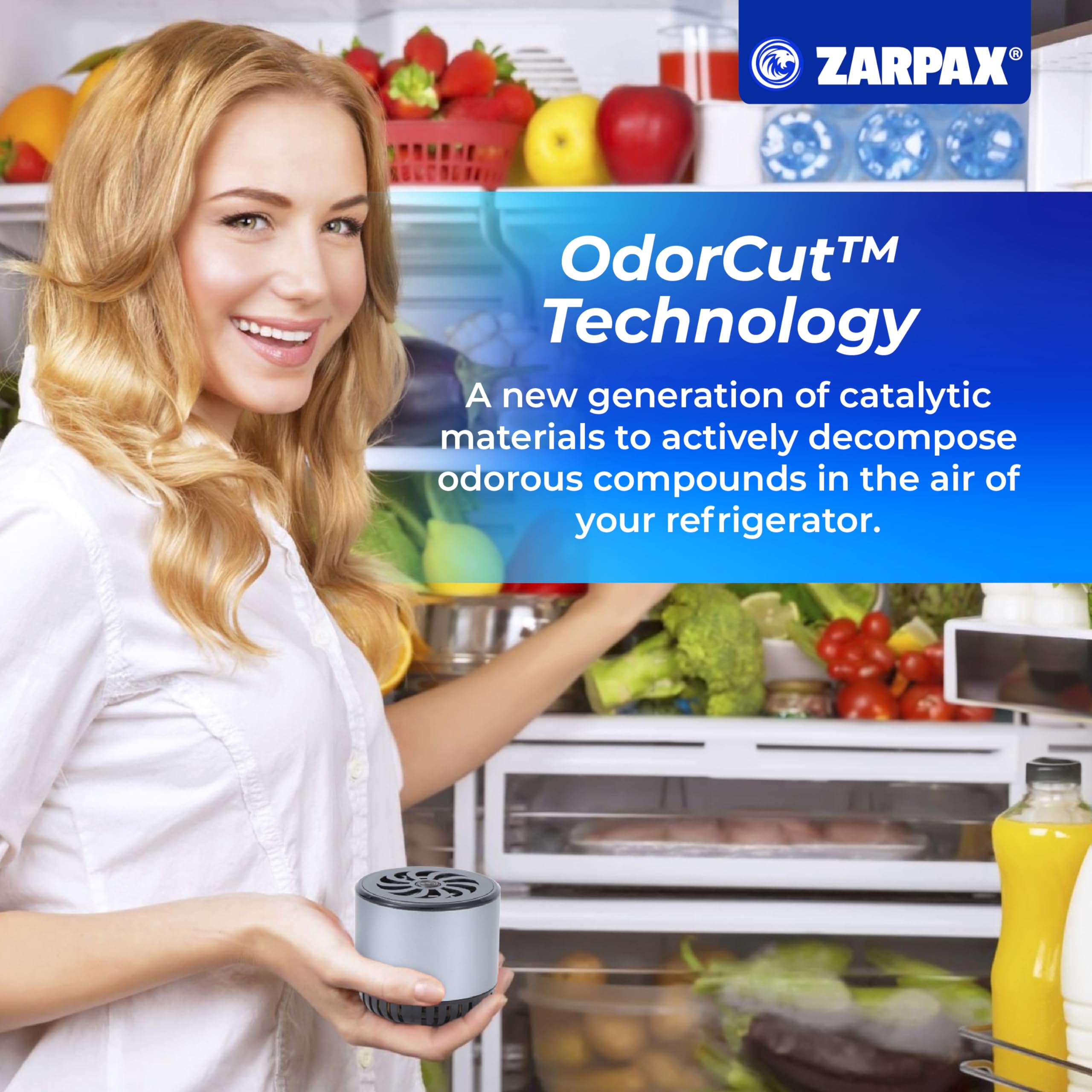 Amazon.com: ZARPAX Refrigerator Deodorizer - Double Pack - Fridge