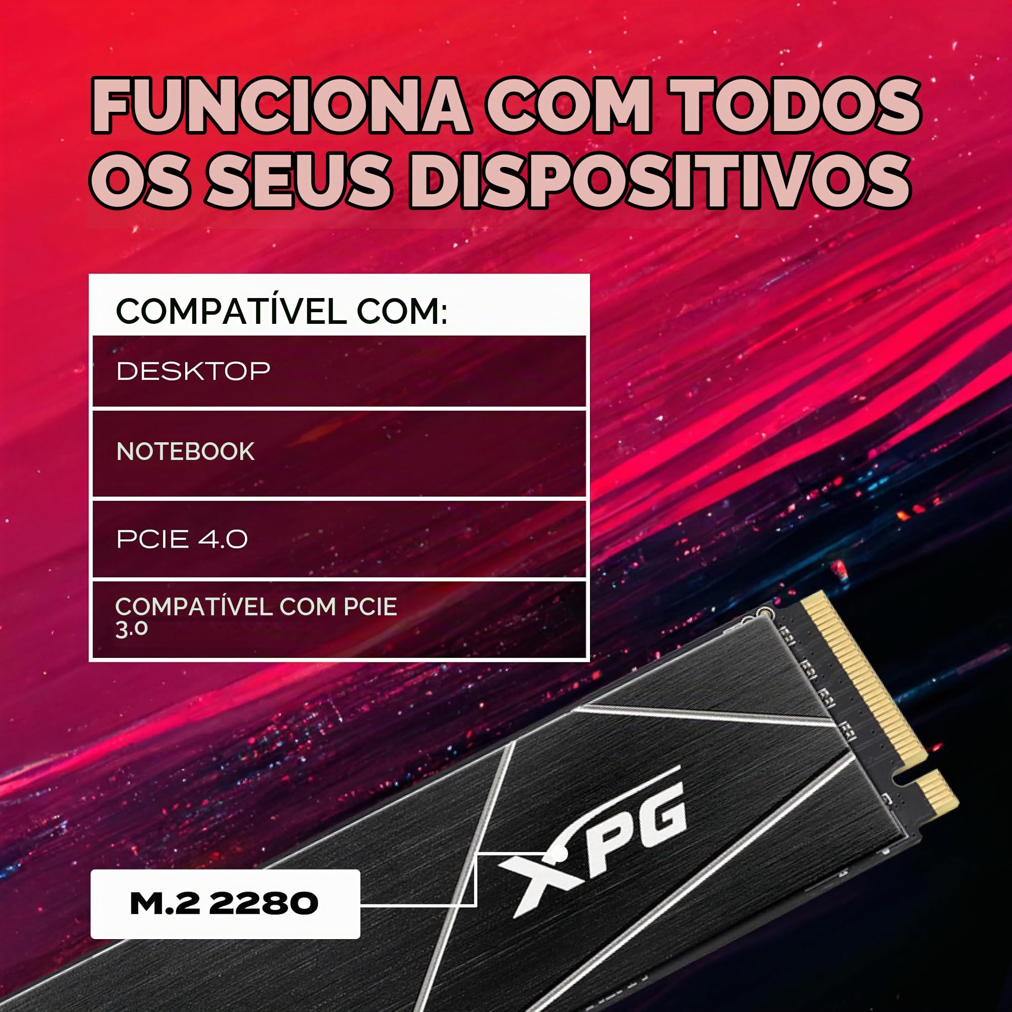 XPG GAMMIX S70 Blade, unidade de estado sólido PCIe Gen4, 4 TB