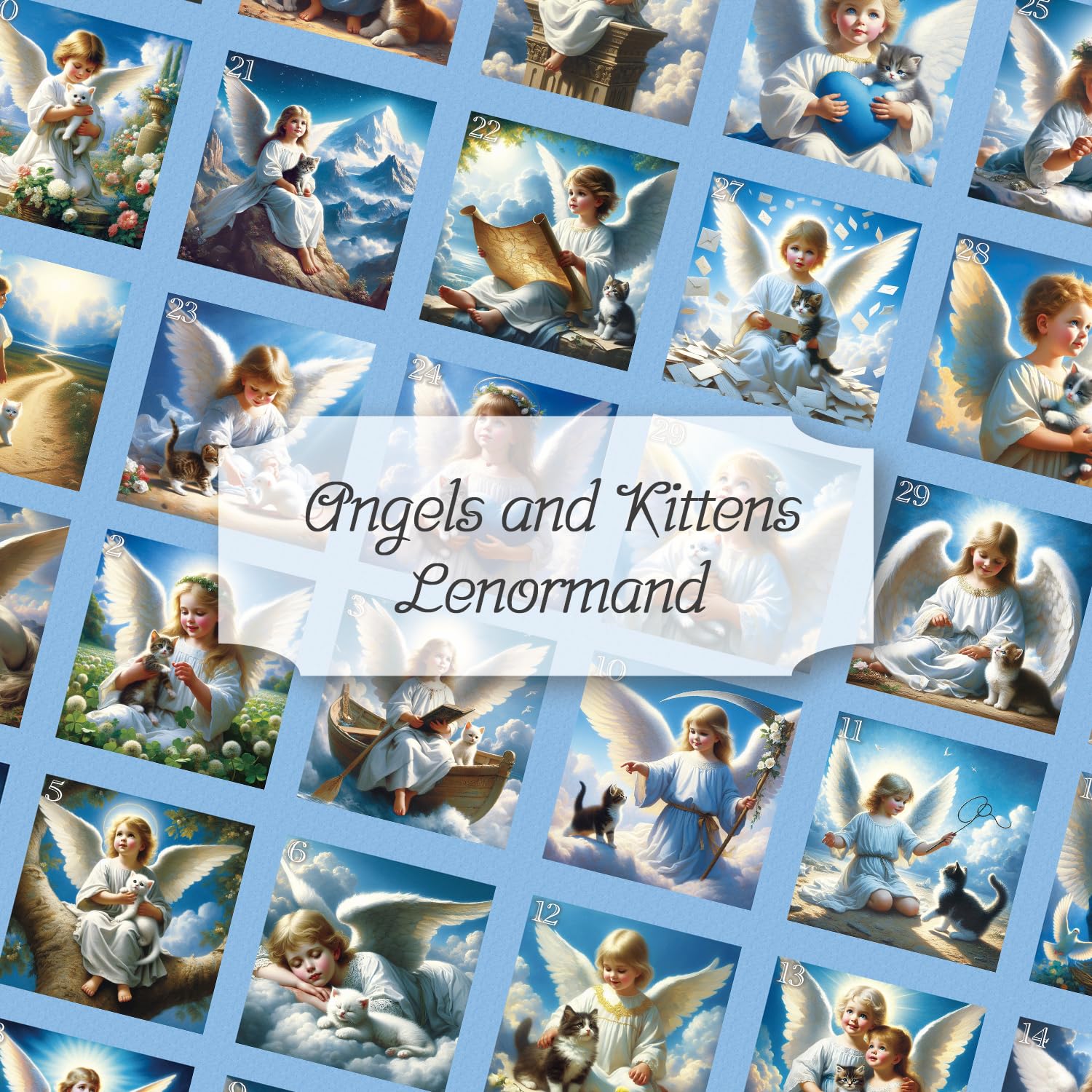 Amazon.co.jp: musemuse Angels and Kittens Lenormand ルノルマン