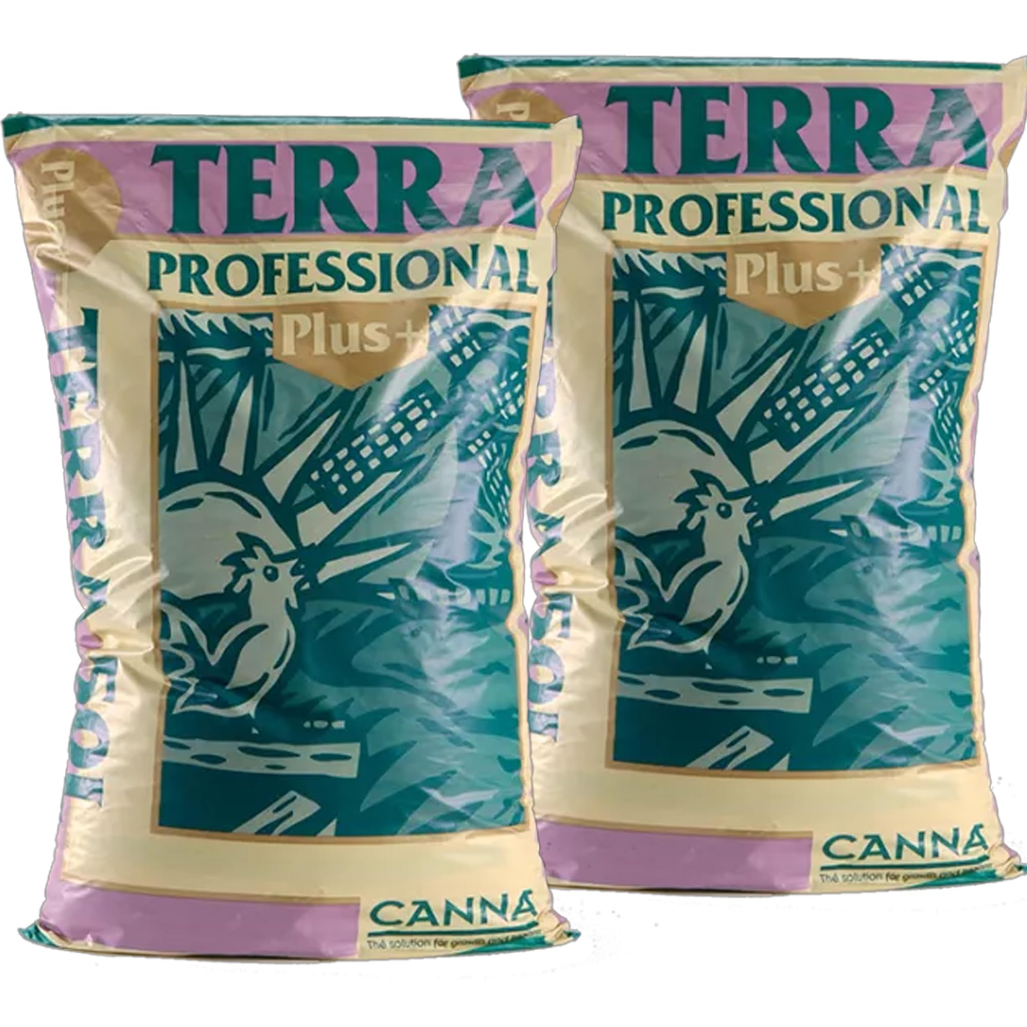Canna Terra Professional Plus 50L doppelt, 2x50L Säcke gesamt 100L – Hochwertige Pflanzerde für optimale Pflanzenentwicklung – Ideal für Indoor- und Outdoor-Gärtner