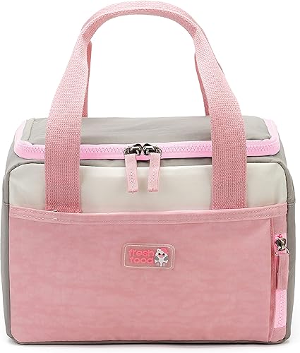 Bolsa de almuerzo para mujer, lonchera aislada, contenedor de almuerzo, bolsa de refrigeración suave para niños adultos, hombres y mujeres, tela