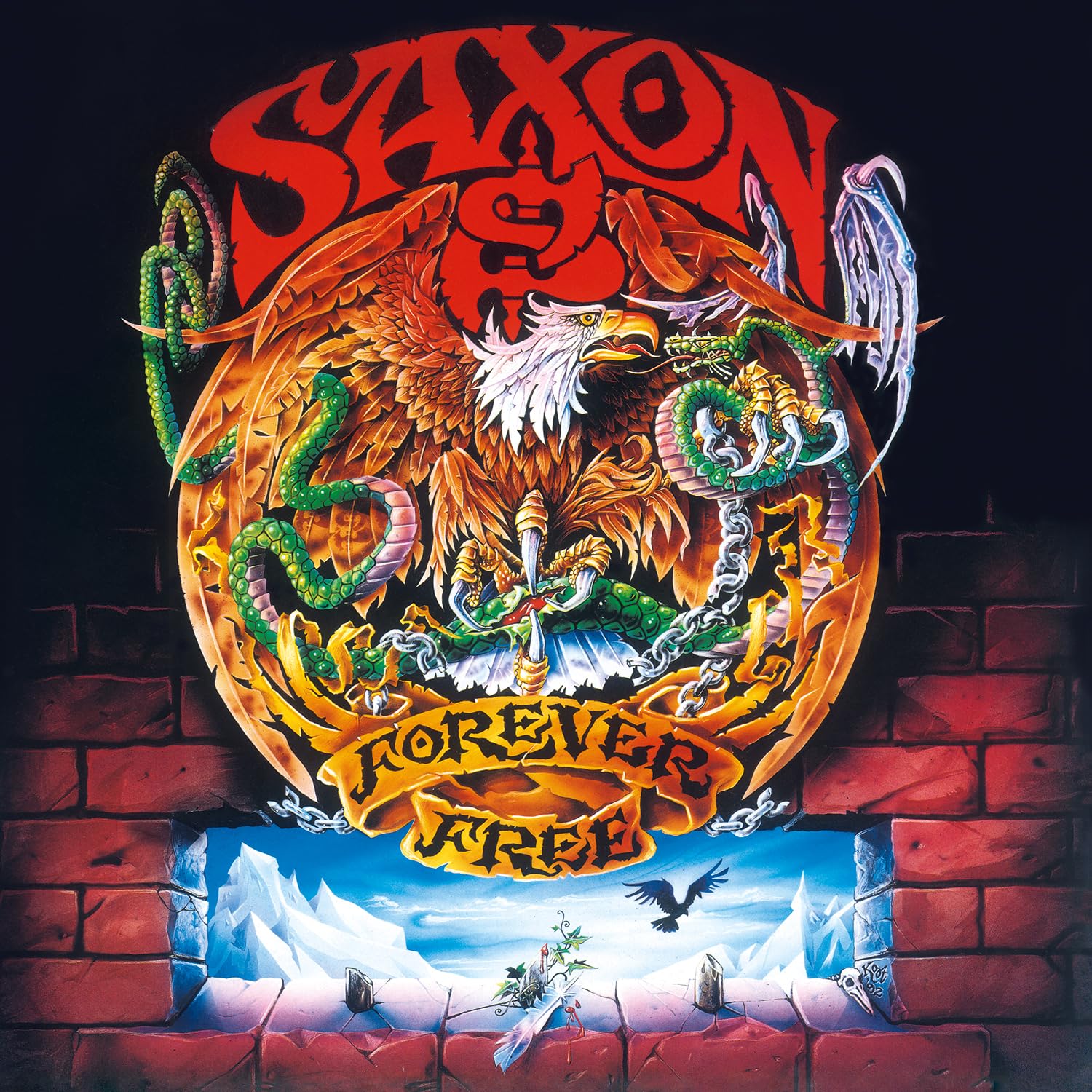 Saxon Forever Free LP Album vinyl record limited White numbered remaster 180gram