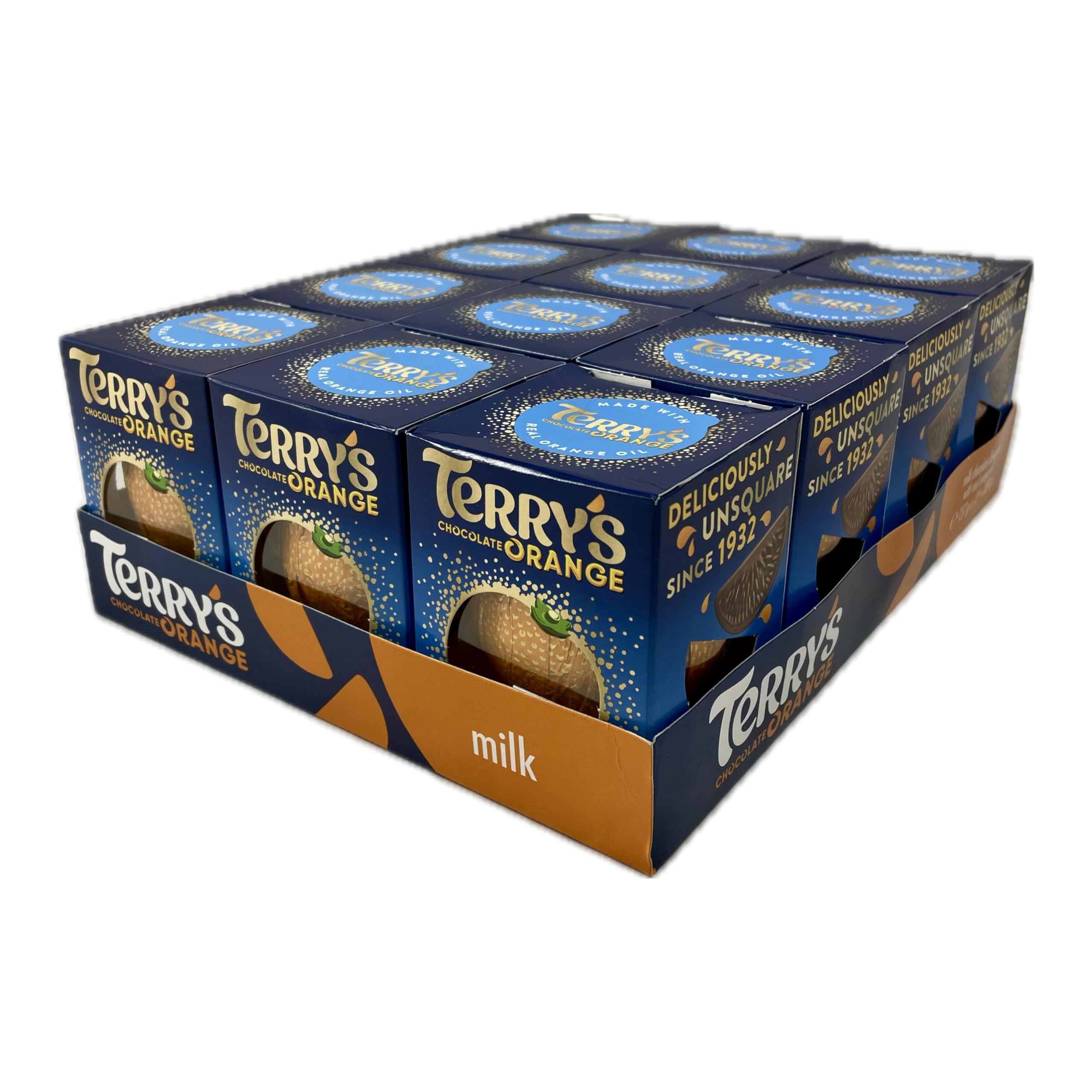 Terry's Chocolate Orange Chocolate británico con naranja 12x 145g - importado por Shestore24