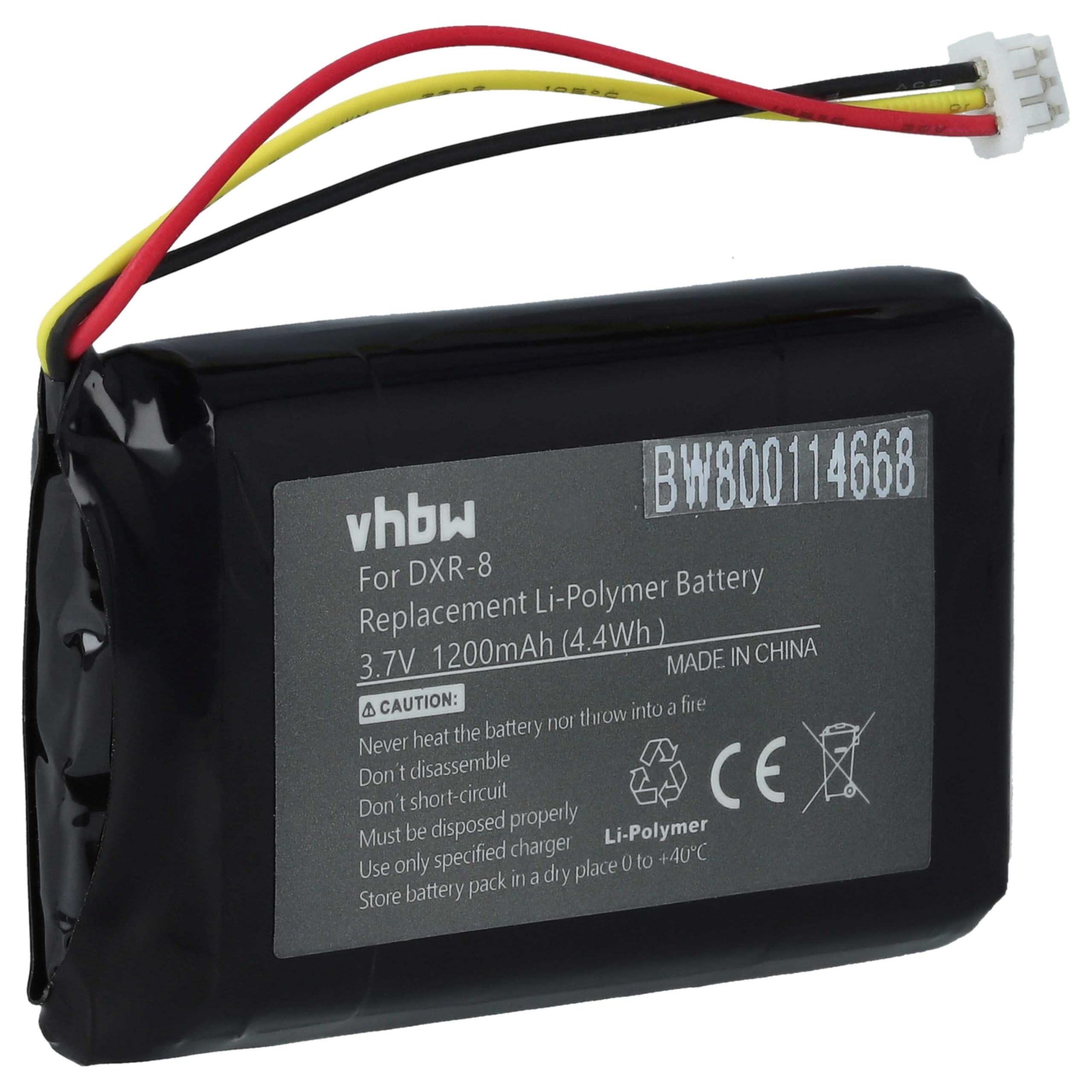vhbw 1x batería Compatible con Infant Optics DXR-8 Monitor bebé Monitor de bebé (1200 mAh, 3,7 V, Li-Poli)