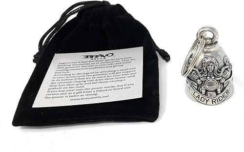 Miniatura 4 de Bravo Bells - Accesorio de campana de motociclista o llavero para la suerte - Fabricado en los Estados Unidos
