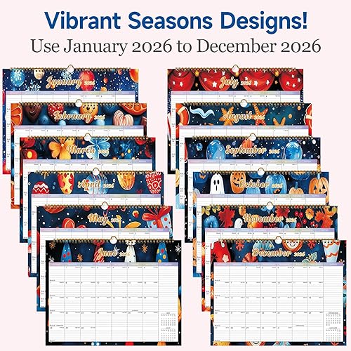 Miniatura 4 de Calendario 2024-2025 incluye calendario mensual de pared 2024-2025 de julio de 2024 a diciembre de 2025 a 2025, 11 x 8.5 pulgadas. Papel grueso con