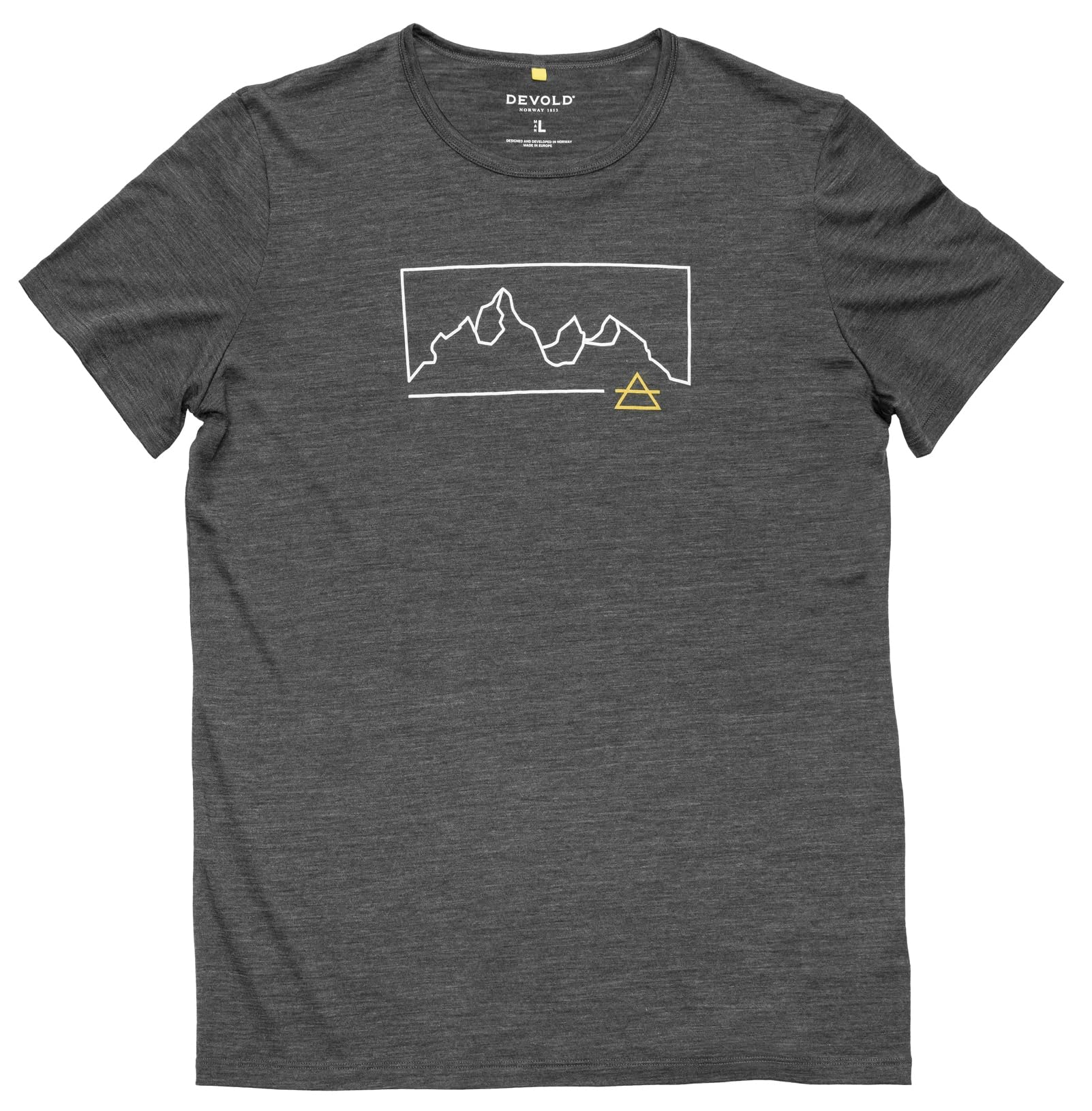 Devold of Norway Active Outline Tee Herren Anthracite (940A)