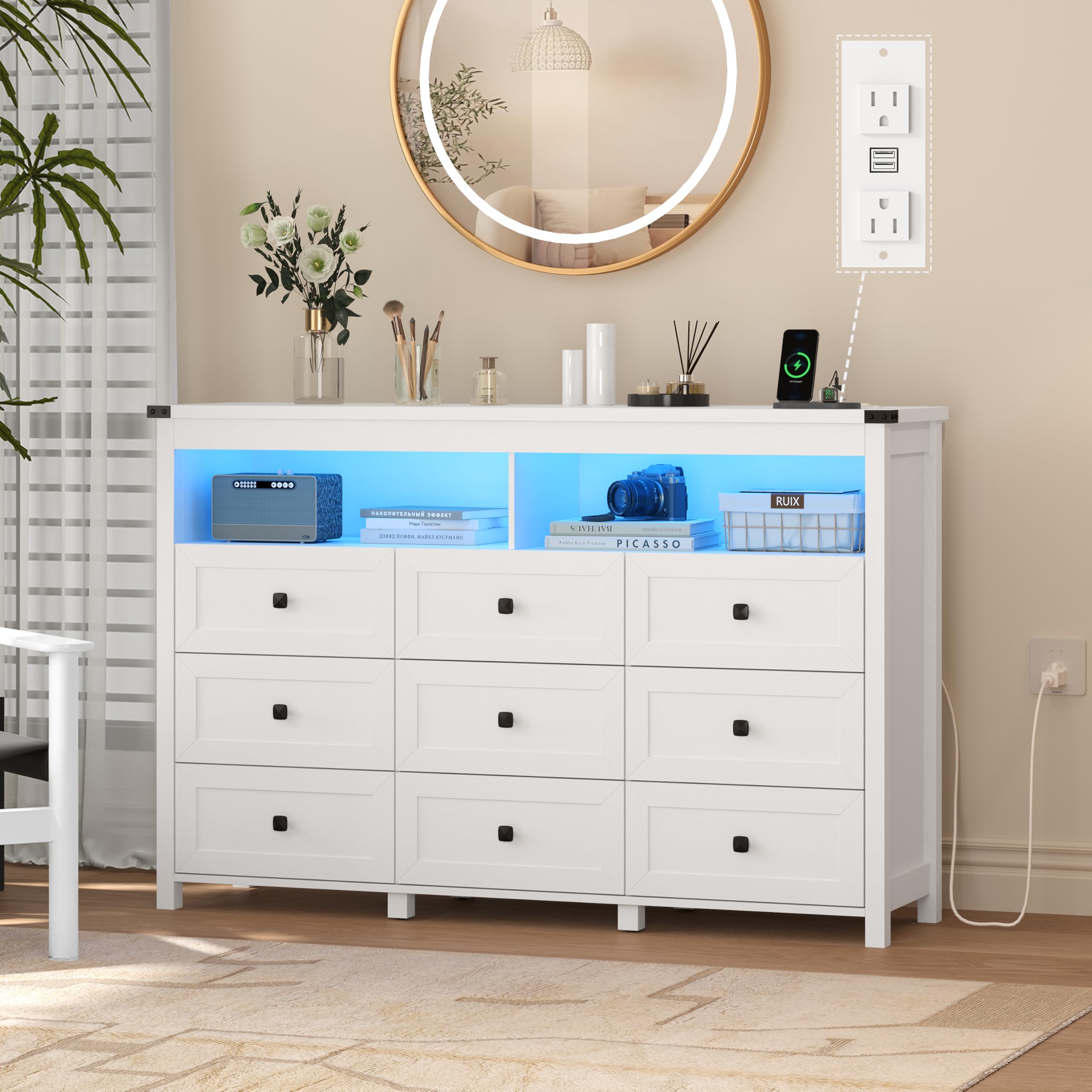Wodeer 9 Drawer Dresser