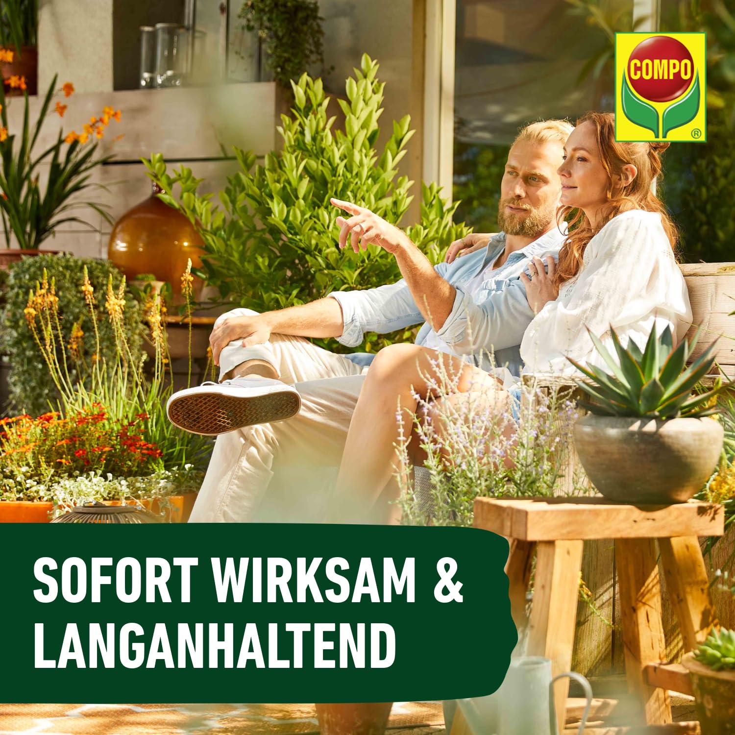 Compo Mücken‑frei, 15 ml – Physikalische Barriere gegen Mücken‑ und Tigermückenlarven, für Regentonnen & Teiche, bis zu 4 Wochen Schutz gegen Mückenlarven & 100 % pflanzlich