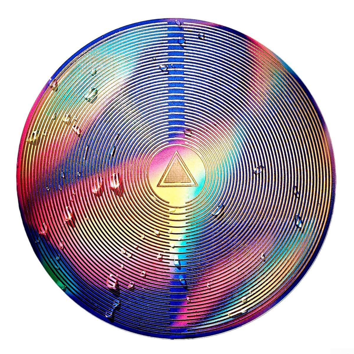 Disque d'énergie de méditation arc-en-ciel pour ritualiser votre espace bien-être