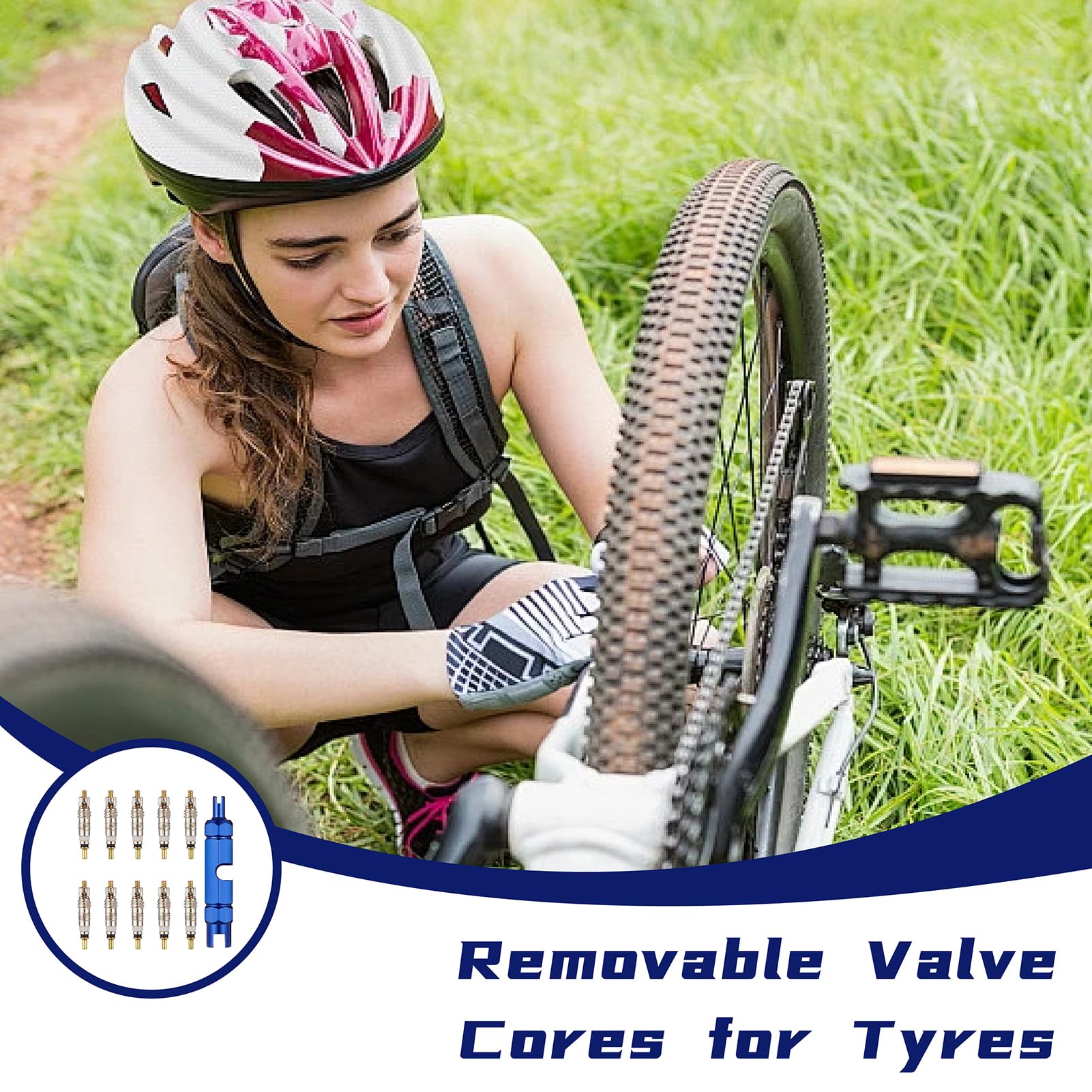 16pcs Remplacement Pour Les Valves De Vélo Valve De Vélo De