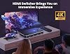 Conmutador HDMI 5 entradas 1 salida con control remoto 4K@60Hz, divisor HDMI compatible con HDCP2.2, HDR, 3D, Dolby, caja selectora de 3 puertos para Xbox, PS5/4/3, Fire Stick Roku Blu-Ray (5 en 1 salida) 3