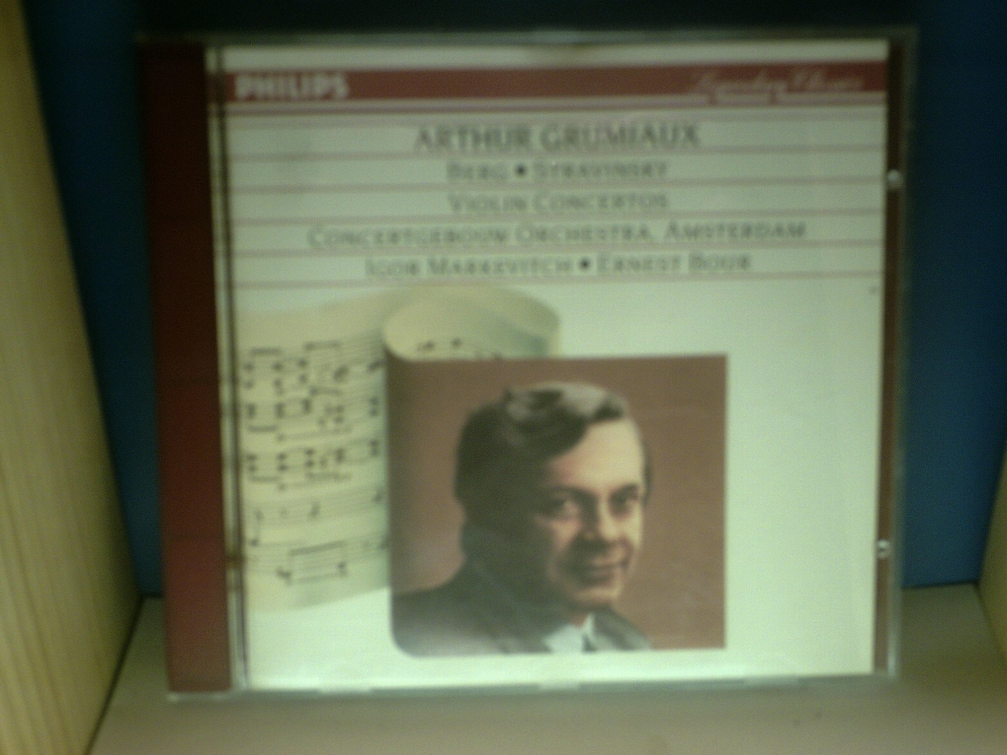 Stravinsky, Berg: Violin Conce [Audio CD] Royal Concertgebouw Orchestra; Grumiaux, Arpur