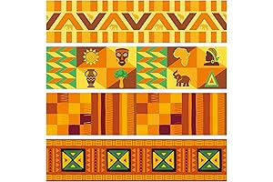 BeYumi African American Kente Bulletin Border