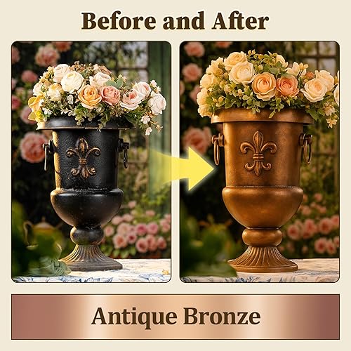 Miniatura 4 de CIONIA Pintura acrílica metálica, pintura de hojas de oro para artes y manualidades, decoración del hogar, decoración de pared, a base de agua, no