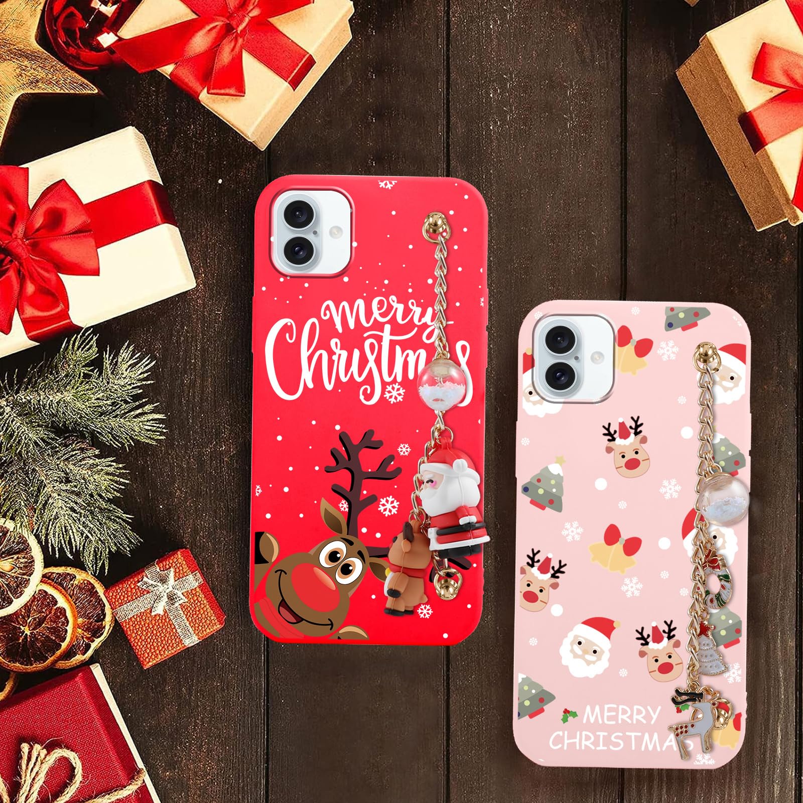 Vauki Christmas Case For IPhone 11 [Pack Of 2], Mobile Phone Case Red