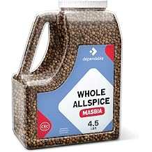Dependable Foods Whole Allspice 4.5 Lb. Bulk Jar - Non-GMO, Kosher, Salt-Free, Allergen-Free Seasoning | Aromatic Infusion