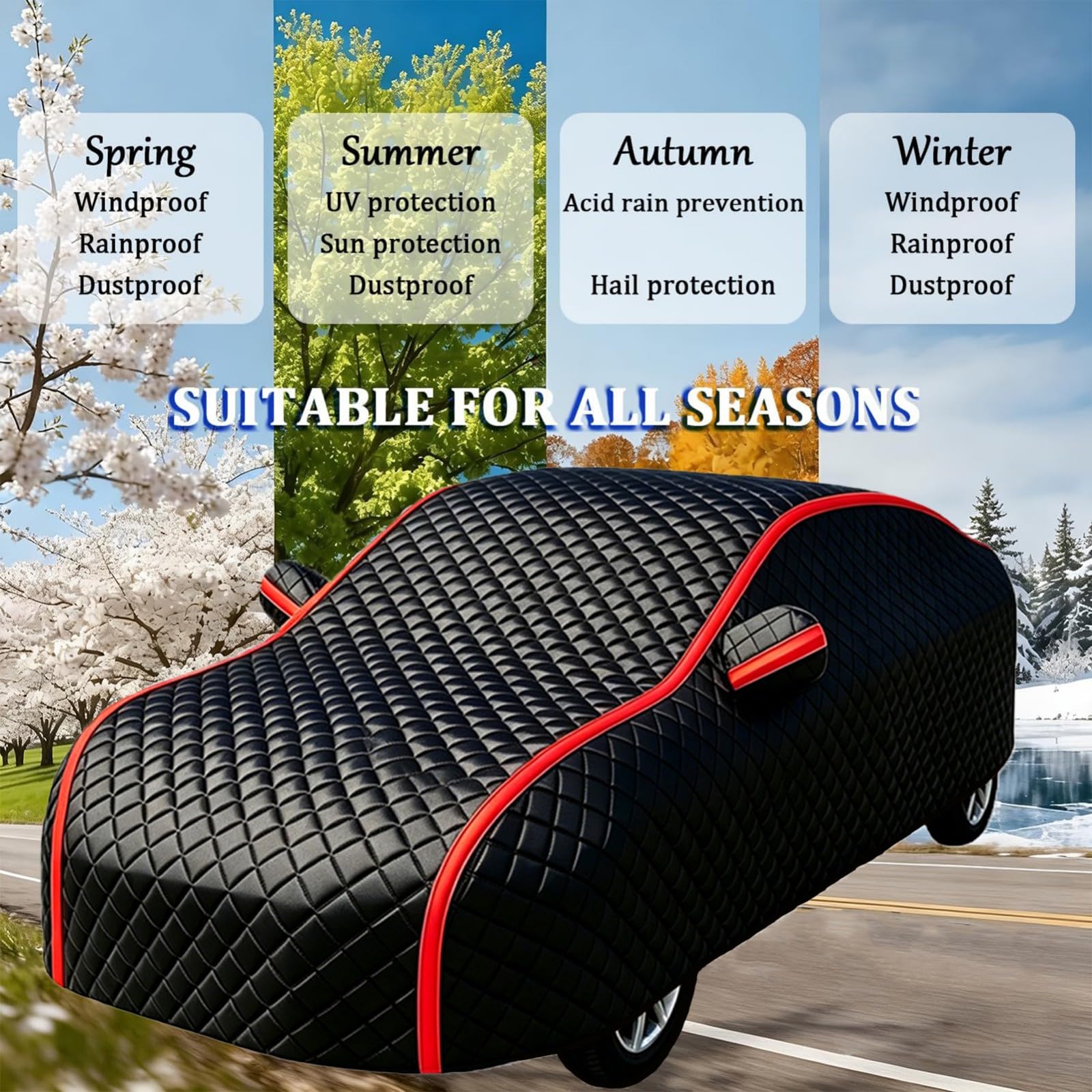 Funda Coche Antigranizo para A UDI A5 Coupé | Funda Reforzada Anti-Sol & Anti-Polvo – Uso Exterior Todo el Año, Antirrayas & Anti-Abrasión, con Bolsa Incluida