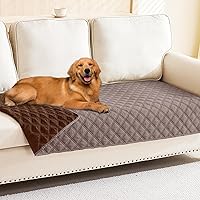 Vista 95 de Smiry Funda Impermeable para Cama de Perro Manta para Mascotas, Manta Suave y Lavable para Perros para Muebles Cama Sofá Sillón Reversible, a