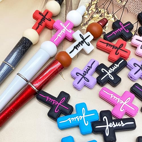 Miniatura 3 de 20 cuentas focales de silicona de Halloween para bolígrafos, personajes, cuentas focales de Halloween y Navidad, kit de fabricación de llaveros de