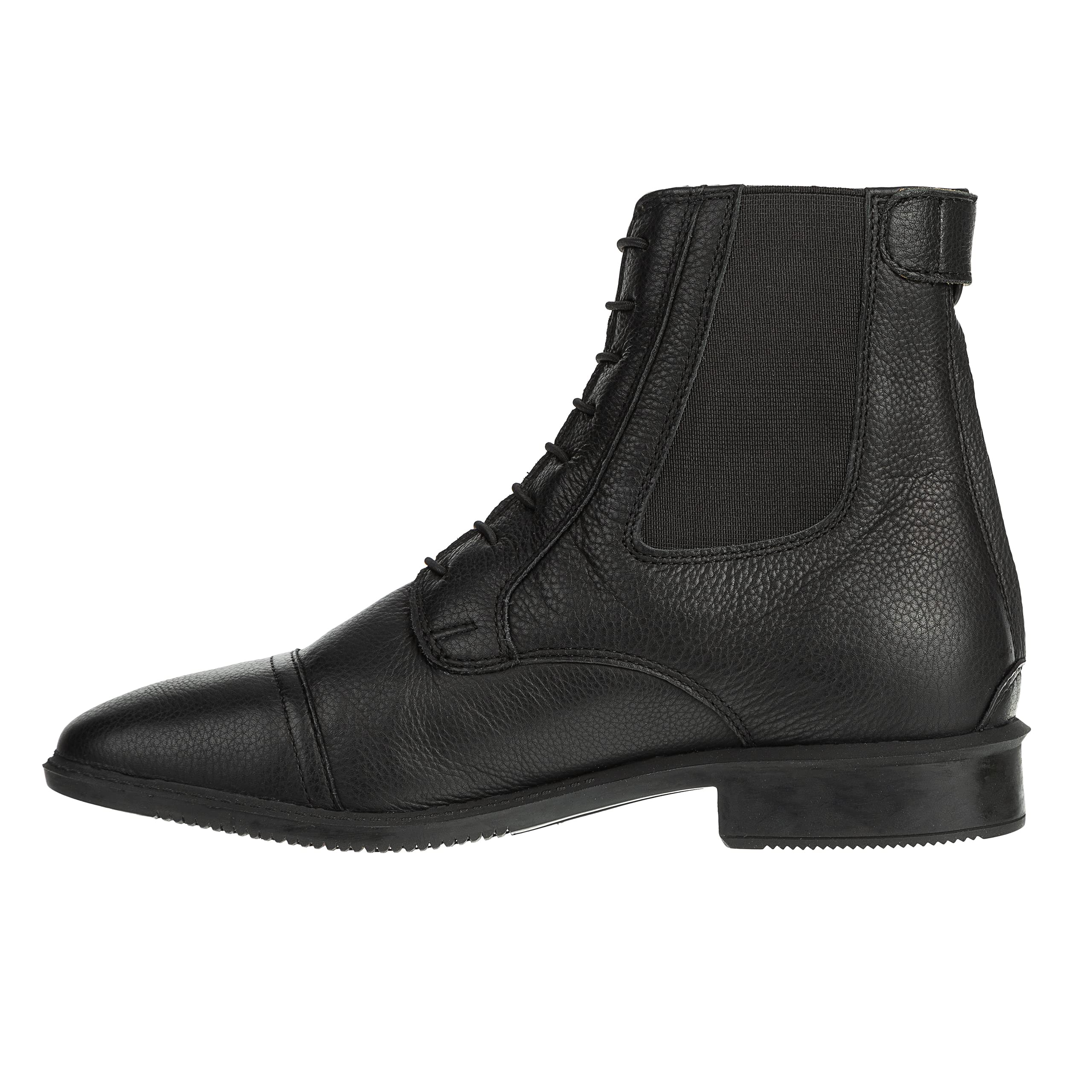 »Legacy BZ Lace SOFT« Stiefelette | Rindsleder Reitschuh| Schnürung | Reißverschluss hinten | Reit-Schlupf-Schuh mit ULTIMA-RS Gummisohle | Sport-Einlegsohle | Karree-Leisten | Schwarz