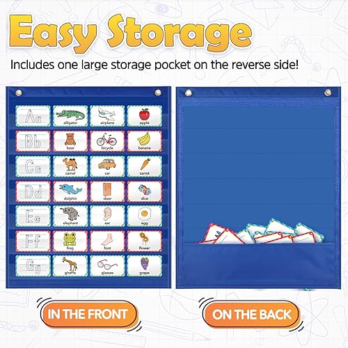Miniatura 4 de Aizweb Tarjeta flash del alfabeto de borrado en seco para pared de palabras en el hogar, aula, seguimiento de letras, aprendizaje ABC para niños