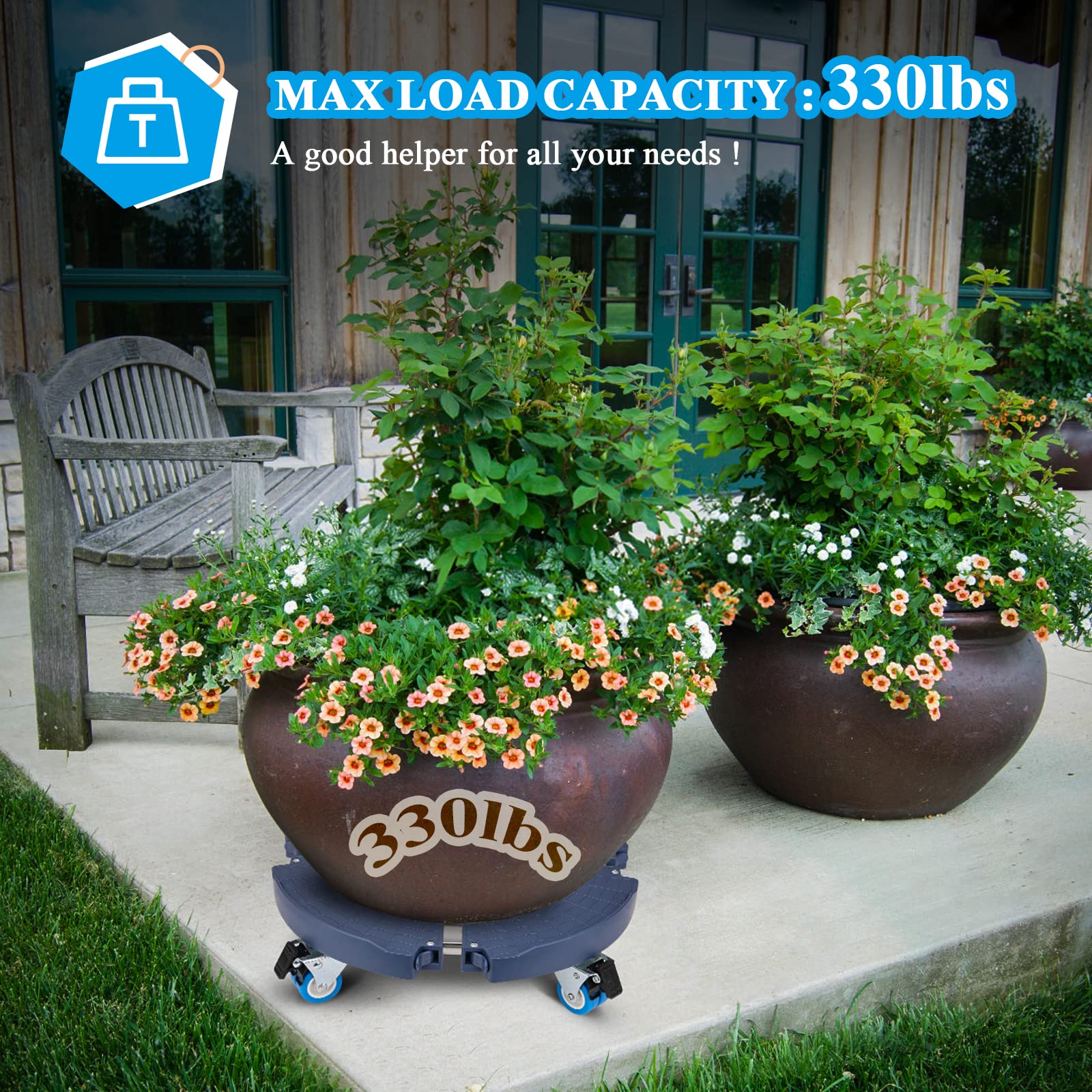 Buy sanyi Plant Caddy with Wheels, 1522" Plant Stand with Wheels