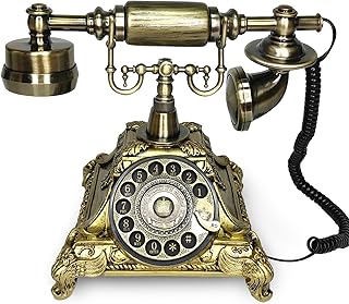 Retro Audio Guest Book Wedding Phone, Unique Voicemail Message Recorder, Wedding Guest Book Alternative,Preserve Your Special Occasions (Antique, Bronze)