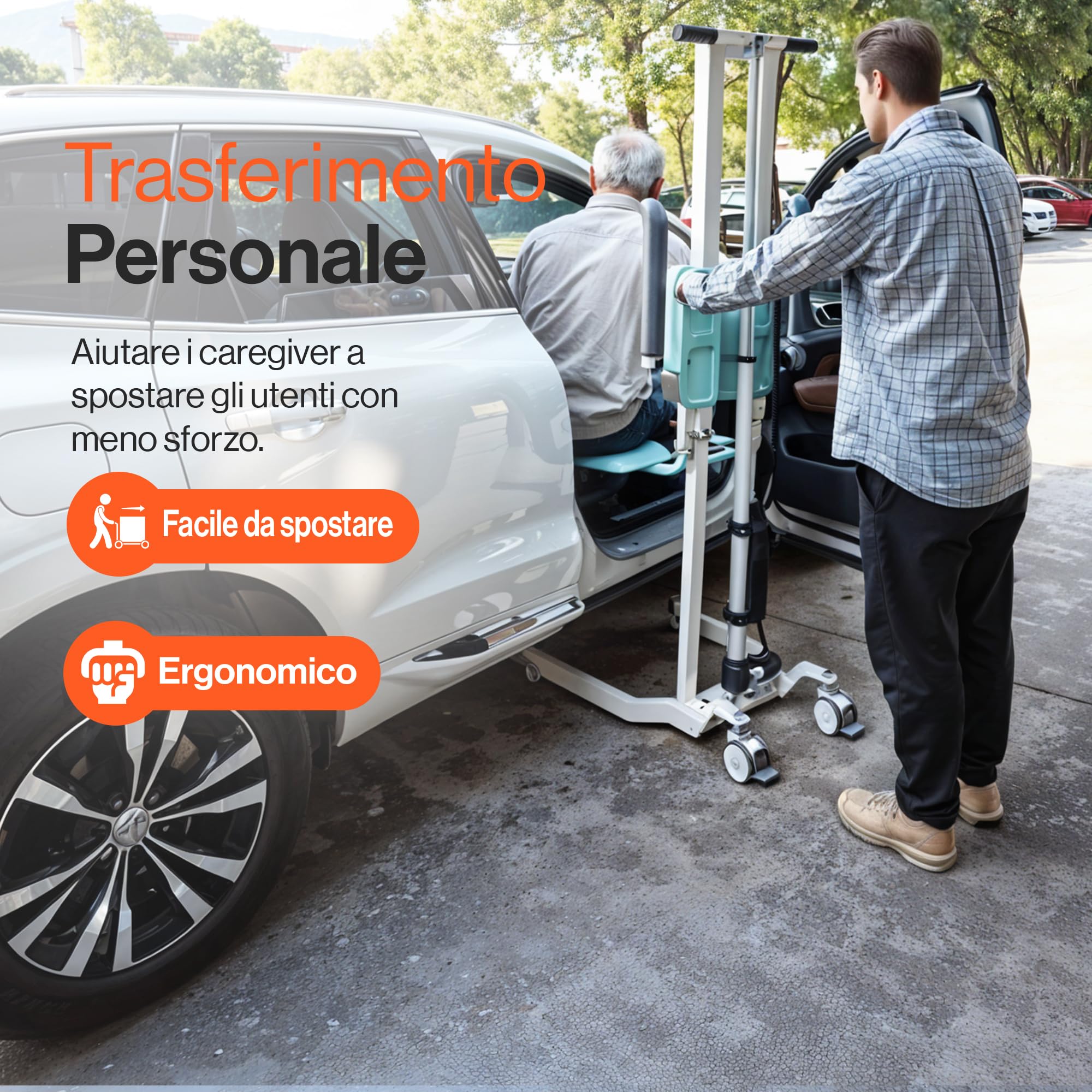 SuperHandy GoRise Sollevatore Elettrico da Terra a In piedi – Capacità di 227 kg, Assistenza al Sollevarsi, Portatile, Regolabile, Ergonomico, Facile da Riporre, Brevetto in Attesa (TX)