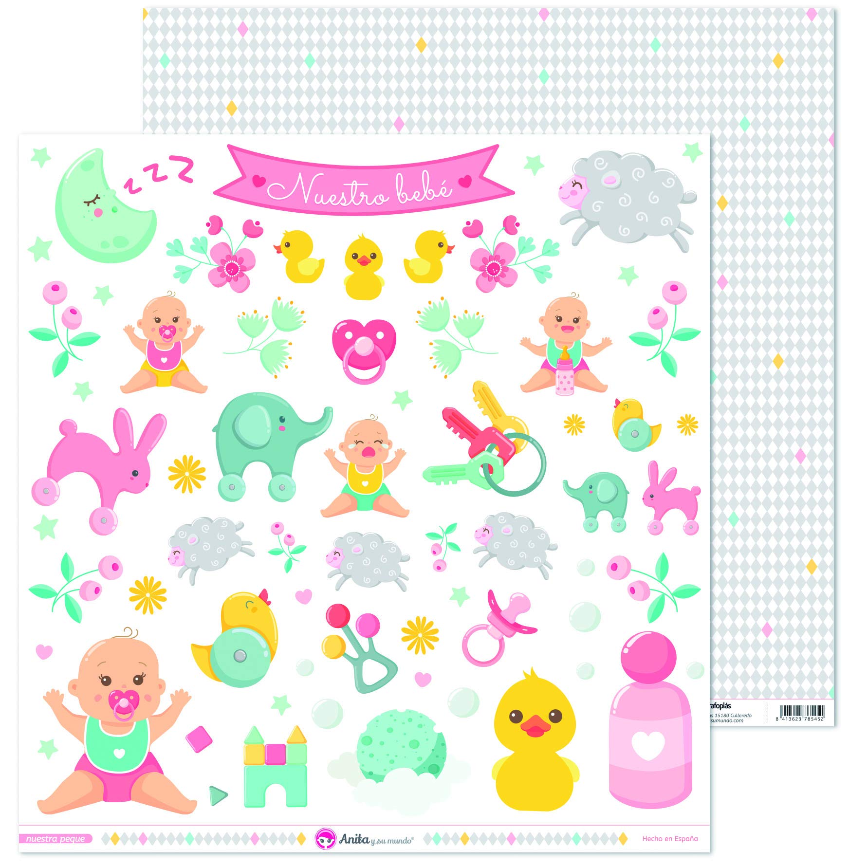 Anita and Su Mundo Collection Our Small Scrapbooking Papers, Paper, Scrapbooking, 12 x 12 Inches