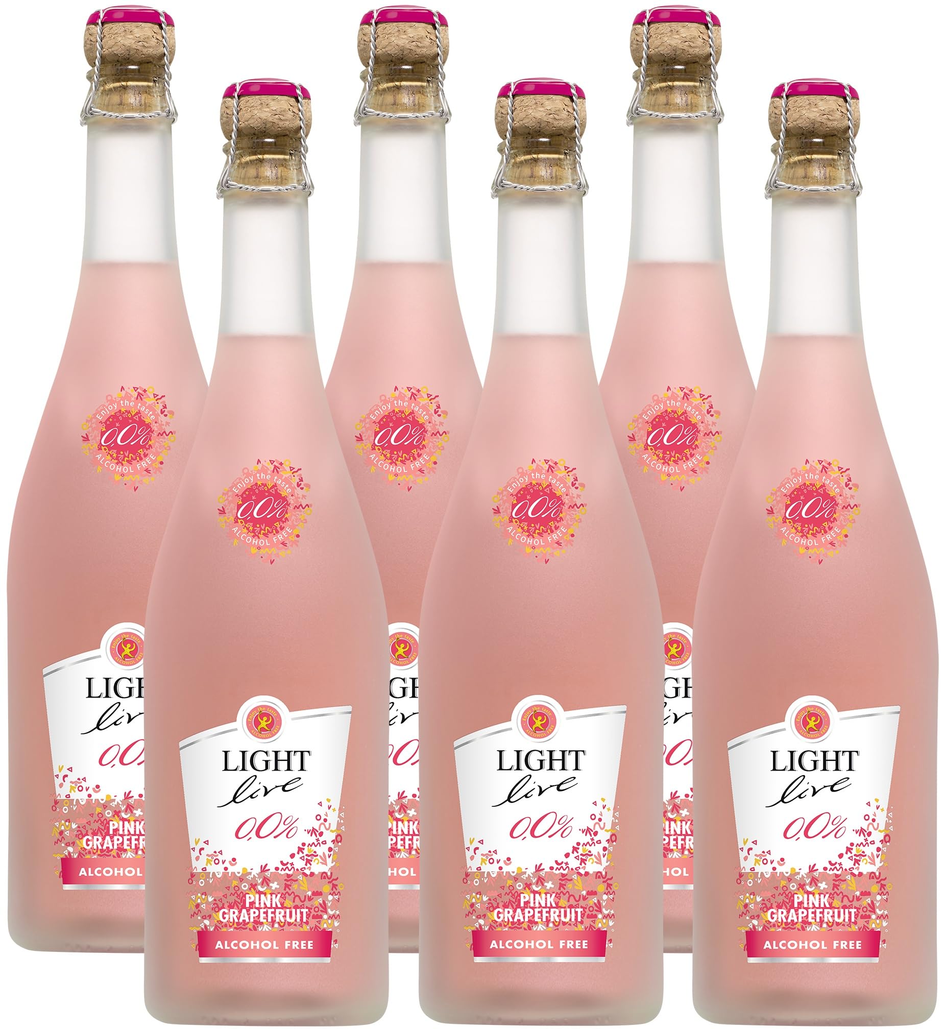 LIGHT live alkoholfrei 0,0% Sparkling Pink Grapefruit (6 x 0,75 l)