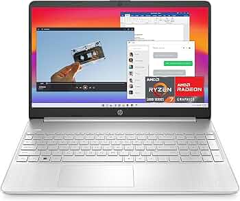Amazon.com: HP 15.6-inch Laptop, AMD Ryzen 7 5700U, 8 GB RAM