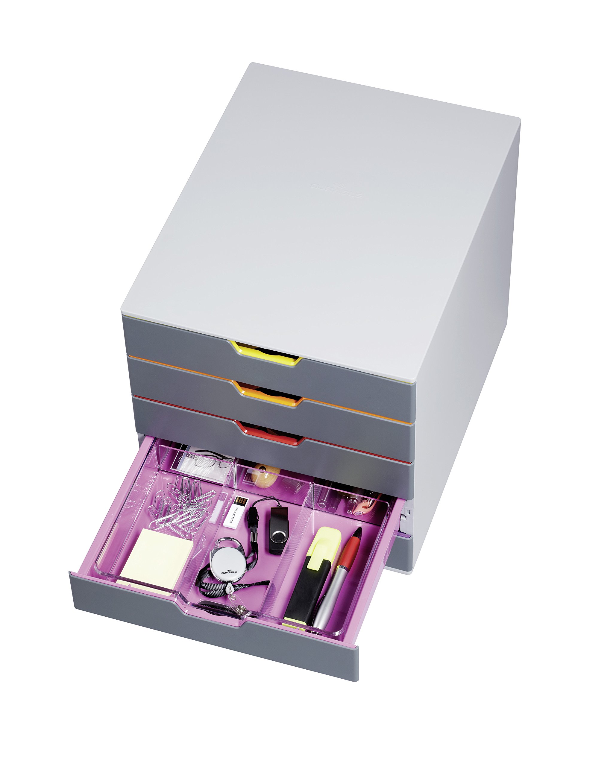 Durable 338419 Tacka z przegródkami Coffee Point Caddy, opak. 1 sztuka, przezroczysta.