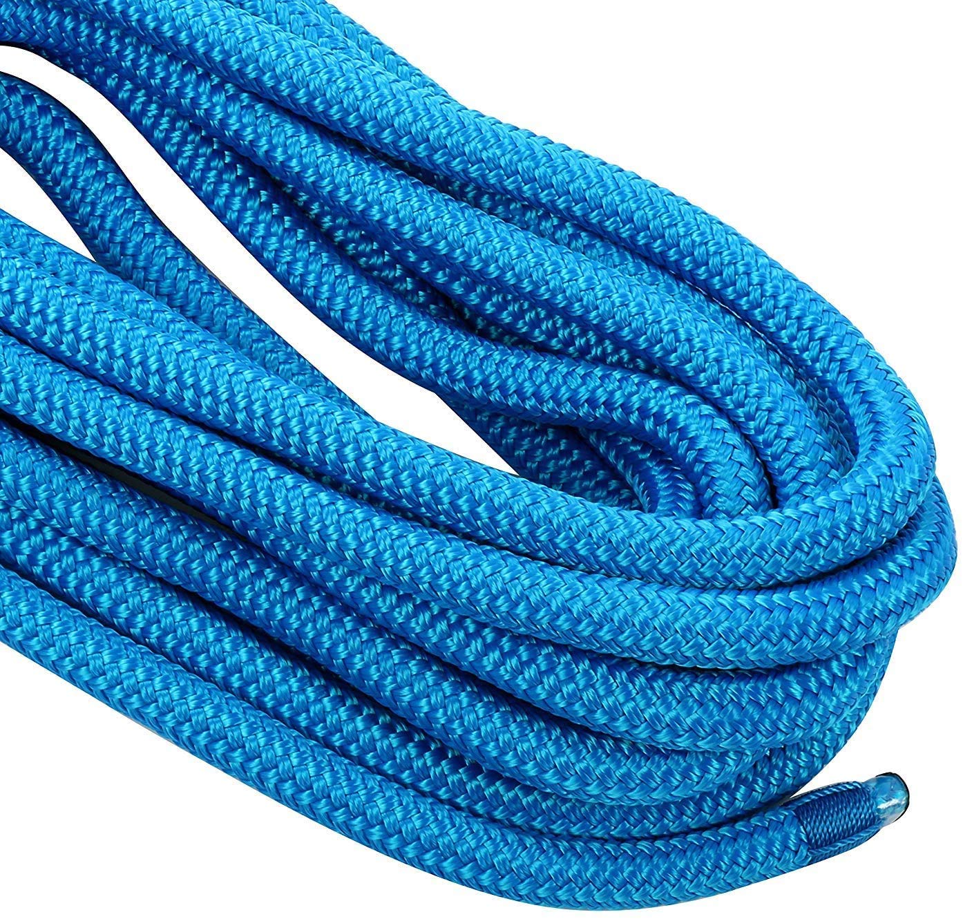 FreeTec 2 piezas de cuerda para barco de nailon con ojo, 12 mm de diámetro, 6 m de largo, color azul