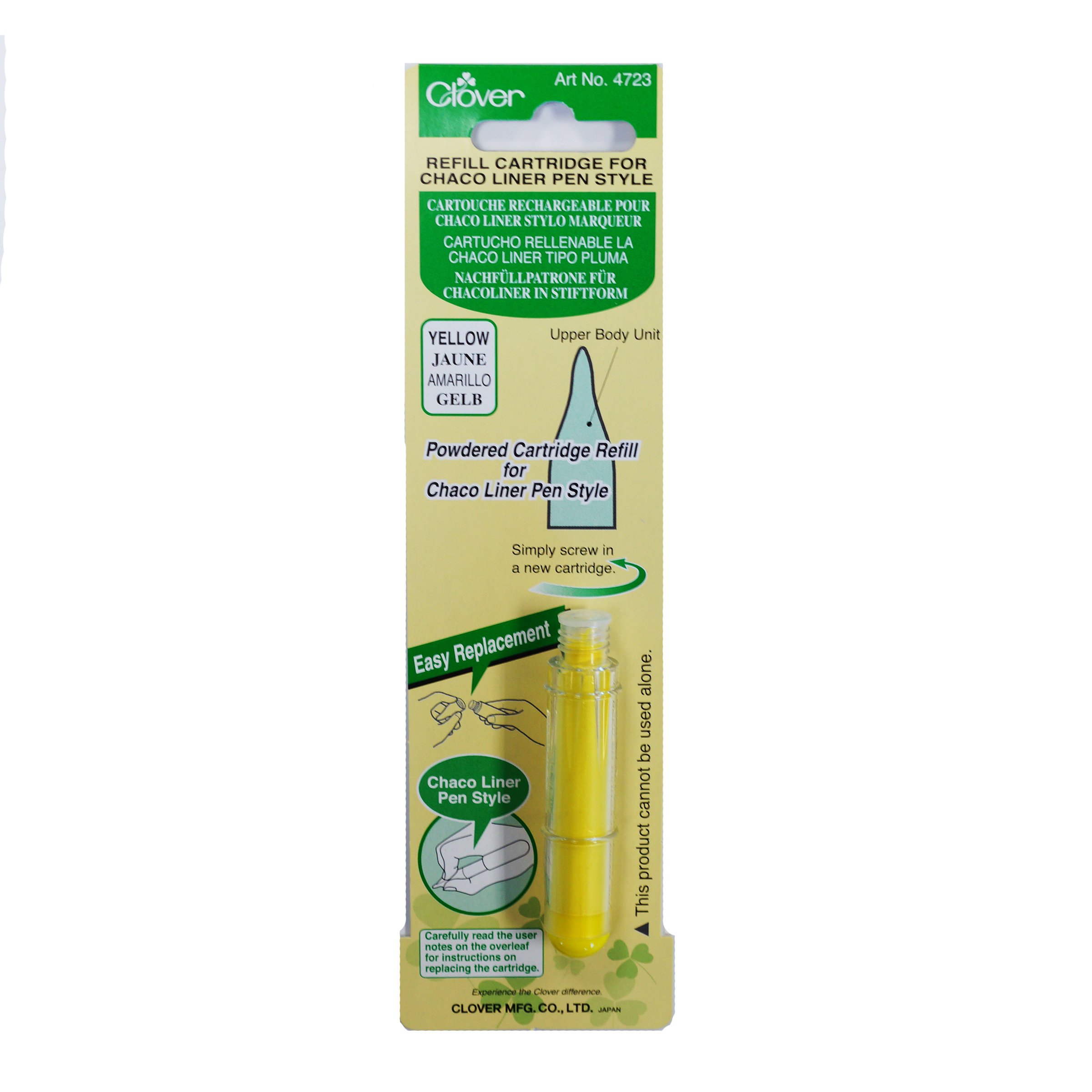 Recharge Marqueur Chaco Liner Clover Jaune - Poudre Craie Pour Couture