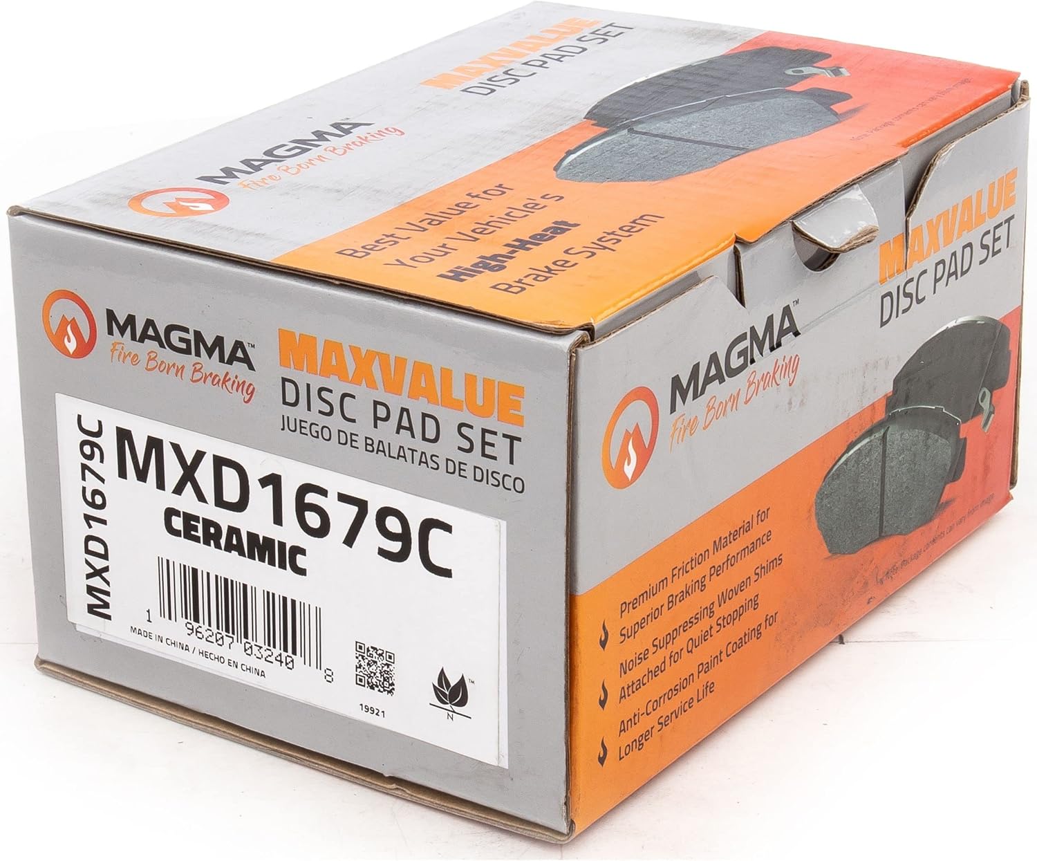 MAGMA MaxValue MXD1679C Ceramic Brake Pads, Rear