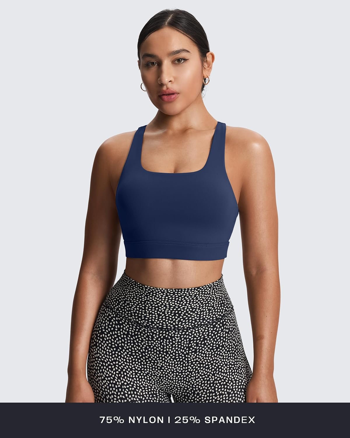 Aoxjox Women's Workout Sports Bras High Impact Fitness Training Gym Khloe Bra Yoga Crop Tank - Image 3